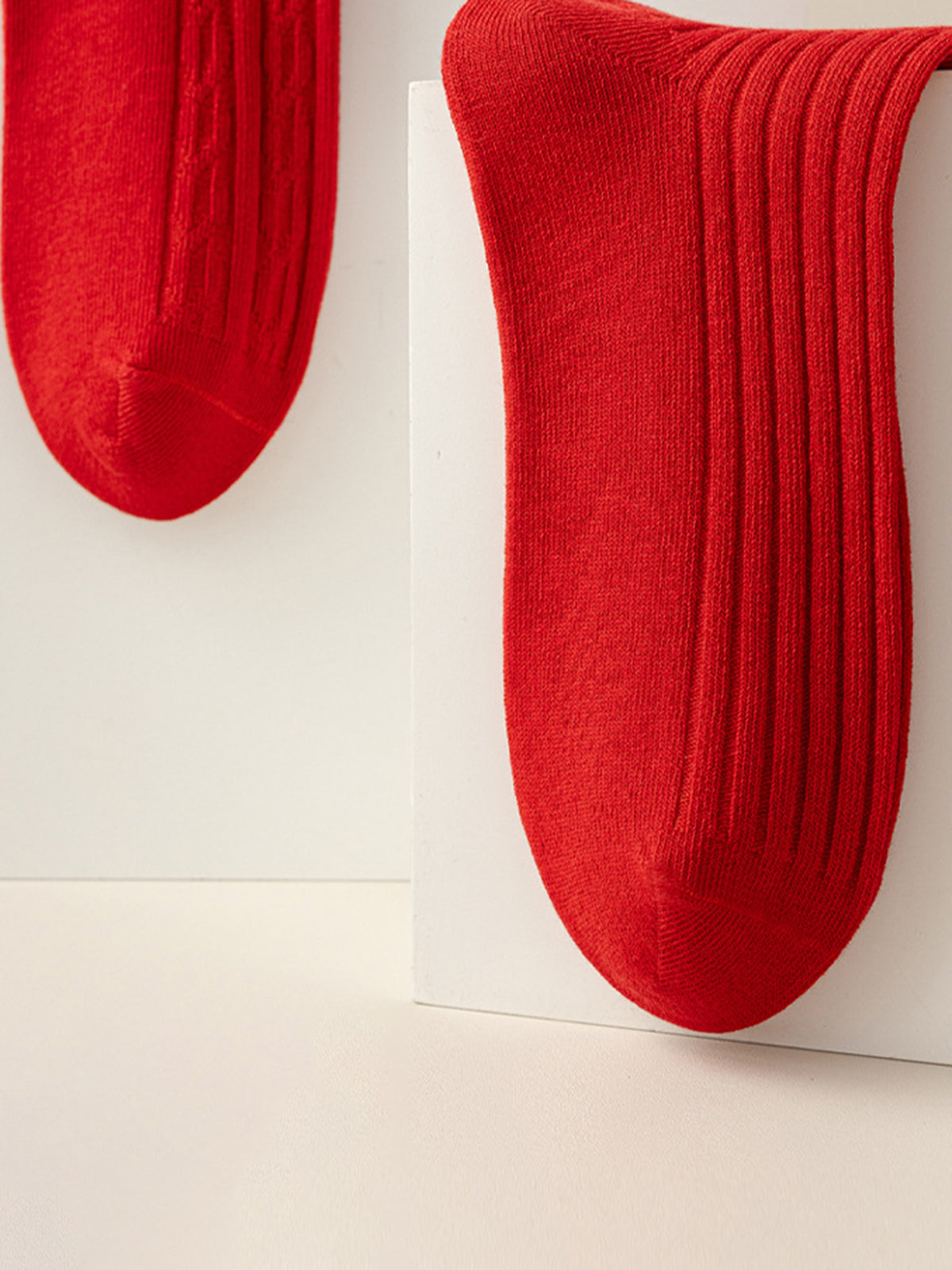 Pinstripe Mid-Calf Socks-Chicvia