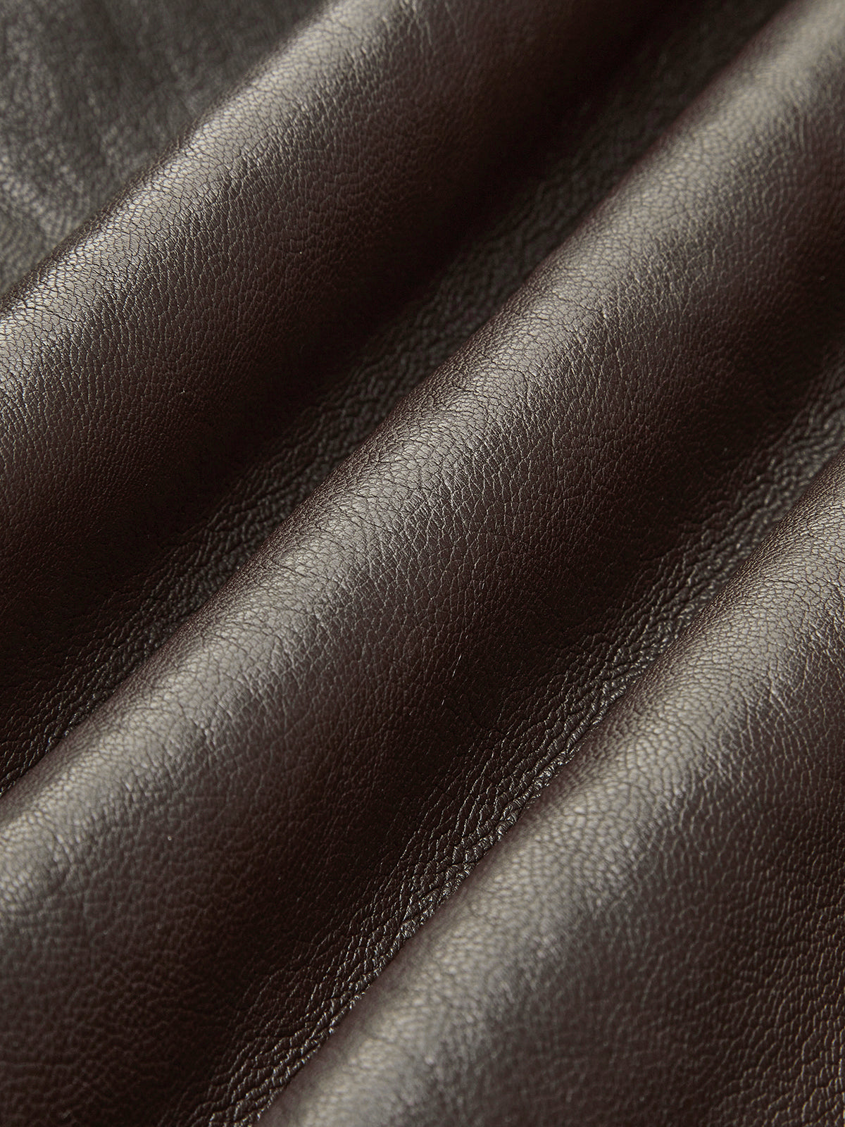 Fleecing PU Leather Belted Jacket-Chicvia