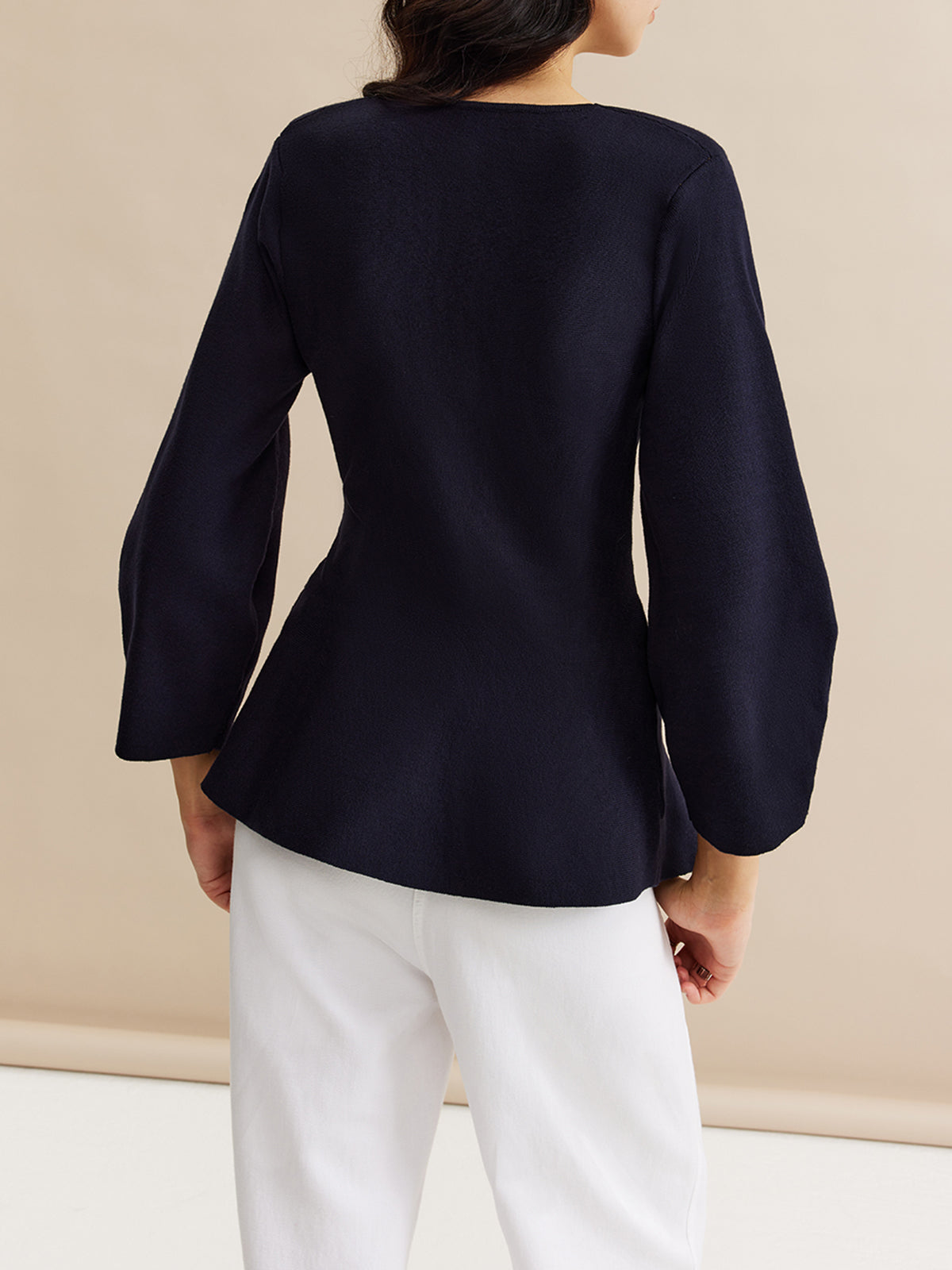 Minimalist Wrap Cardigan With Belt-Chicvia