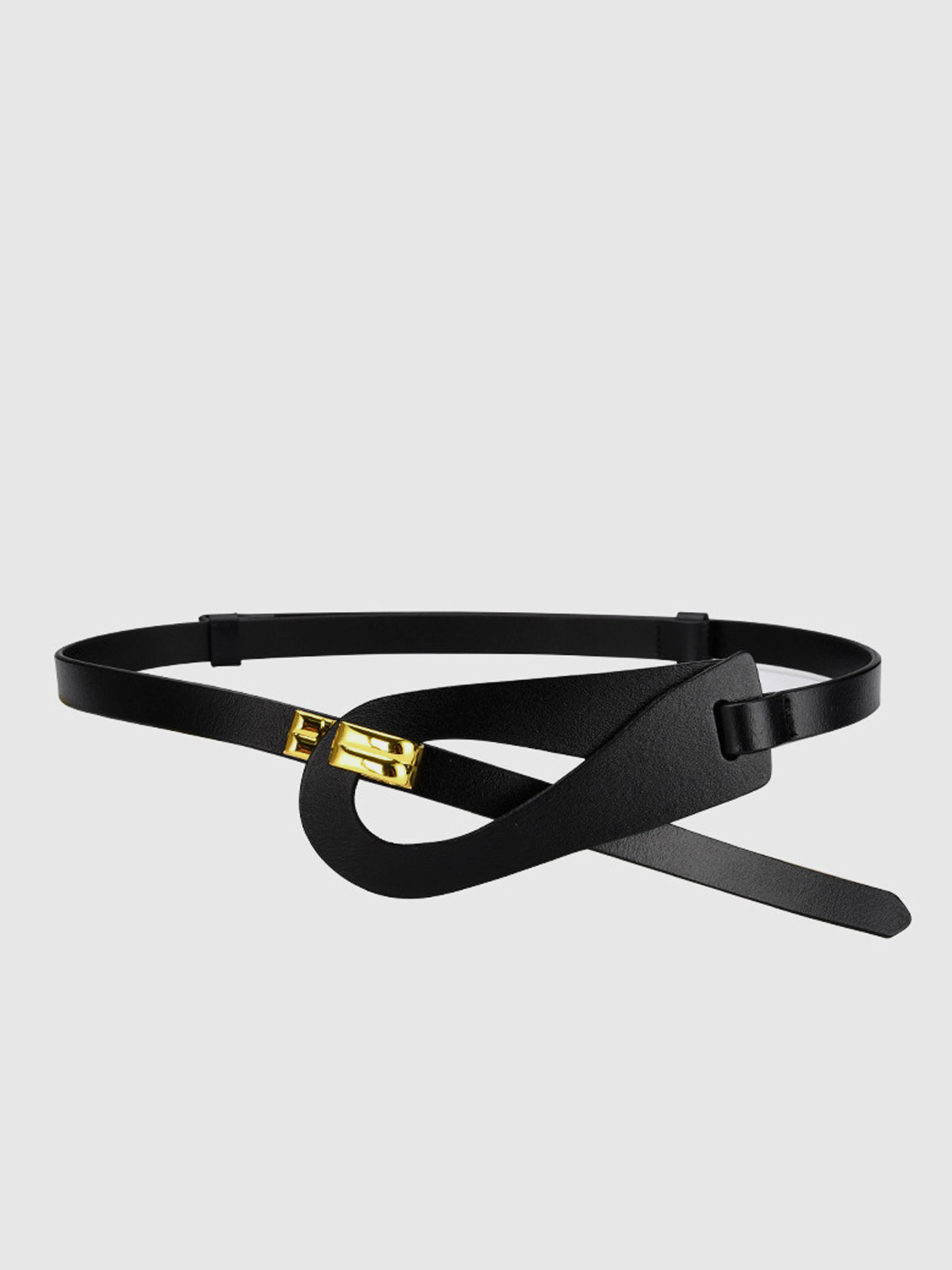 Irregular Hollow Leather Belt-Chicvia