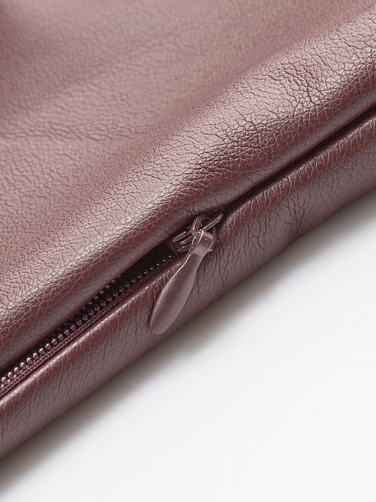 One-Shoulder PU Leather Tank Top-Chicvia