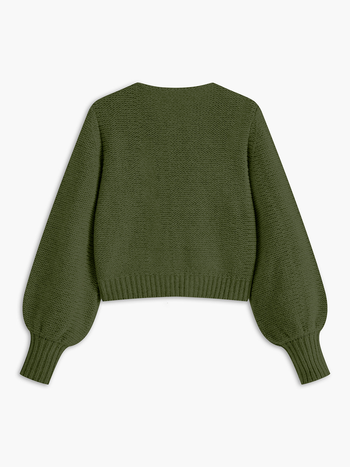 Crew Neck Bow Knit Top-Chicvia