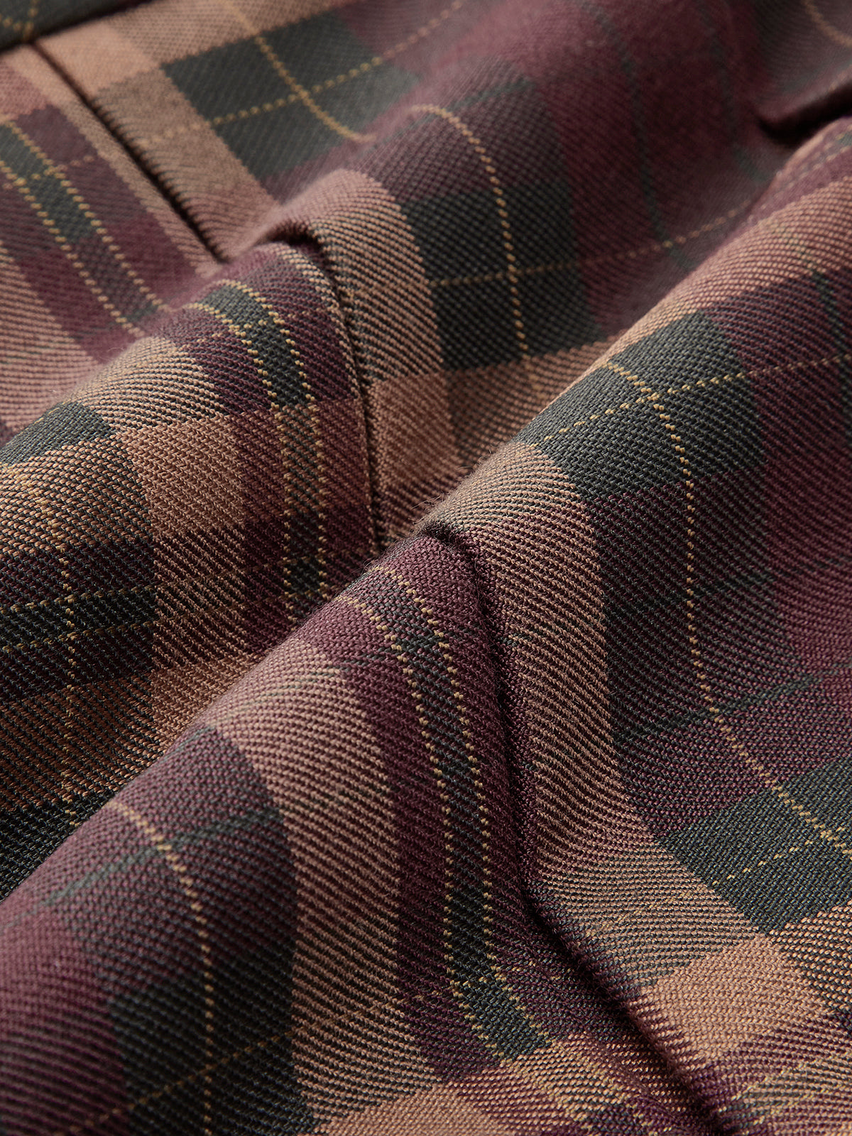 Checked Pleated Mini Skirt-Chicvia