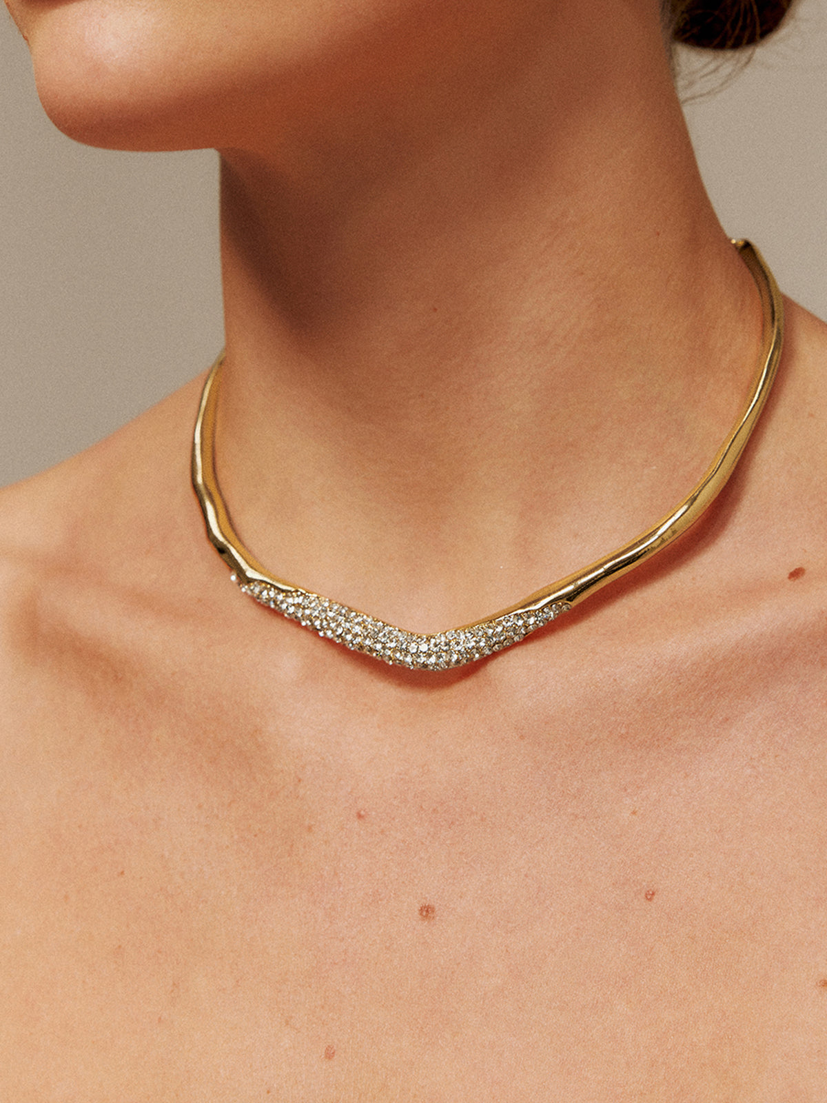 Irregular Ziron Choker Necklace-Chicvia