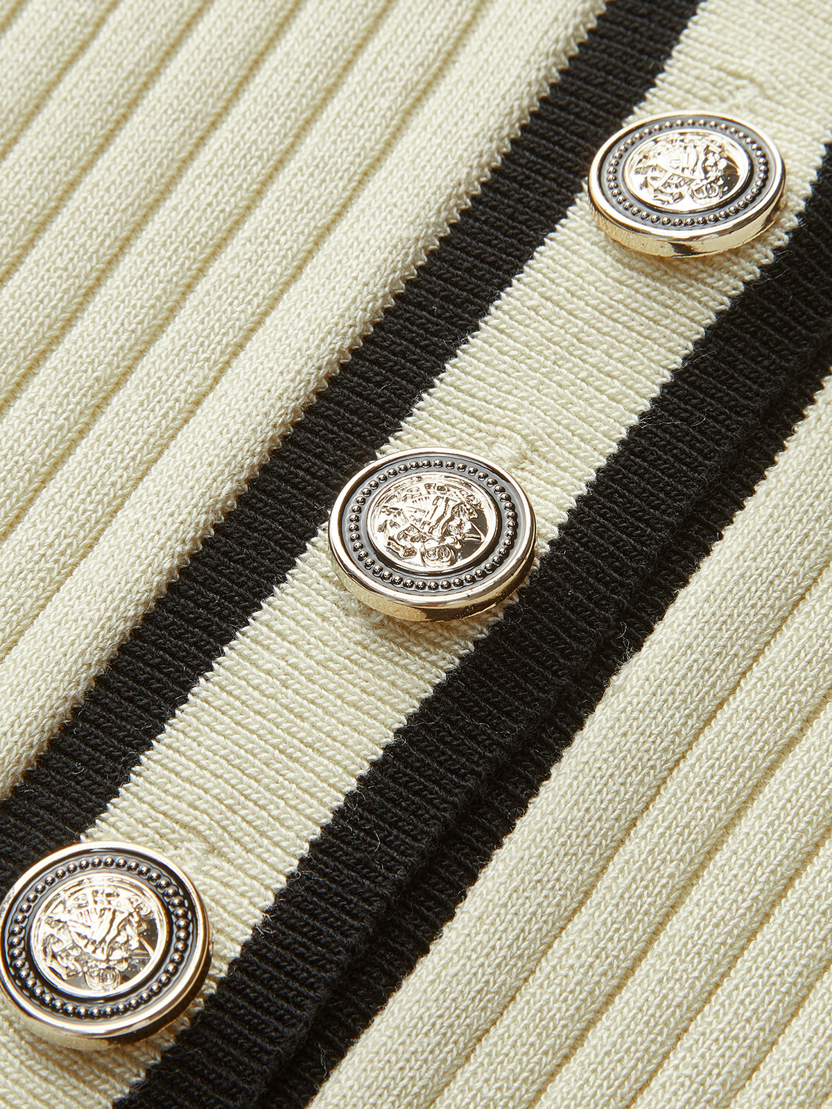 Contrast Trim Collared Rib Knit Short Sleeve Midi Dress-Chicvia