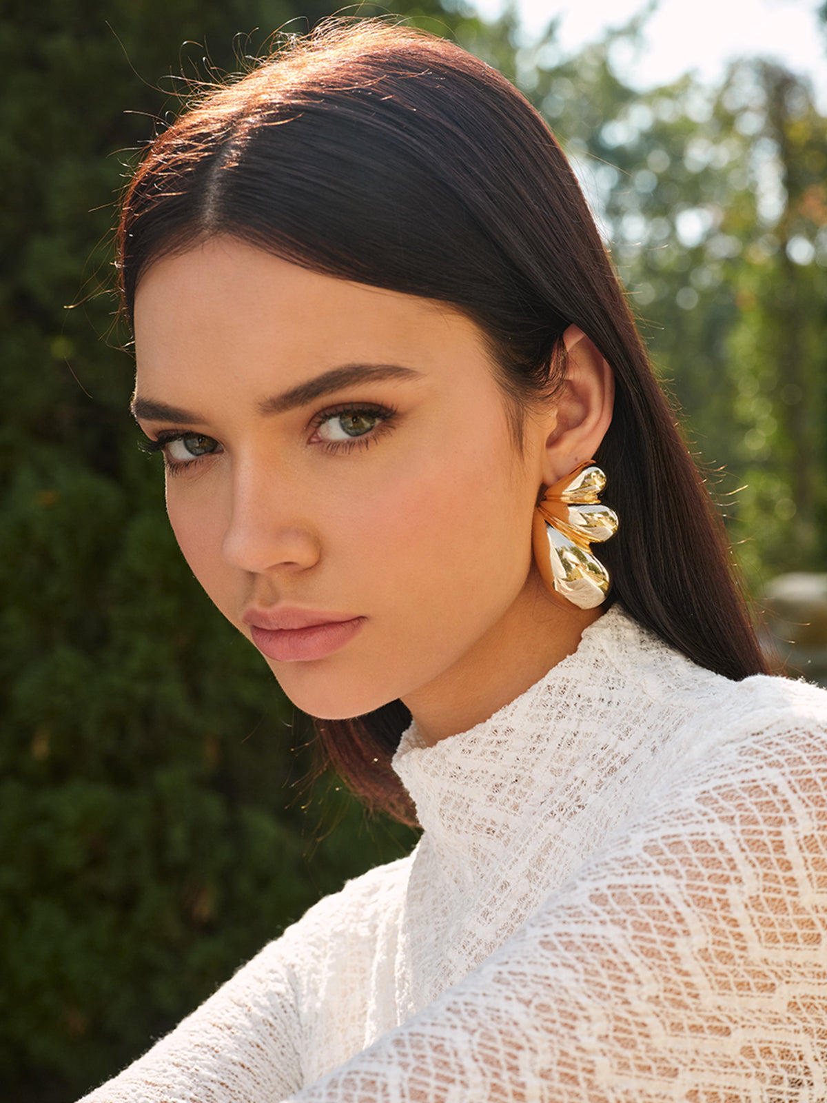 Butterfly Golden Wing Stud Earrings-Chicvia