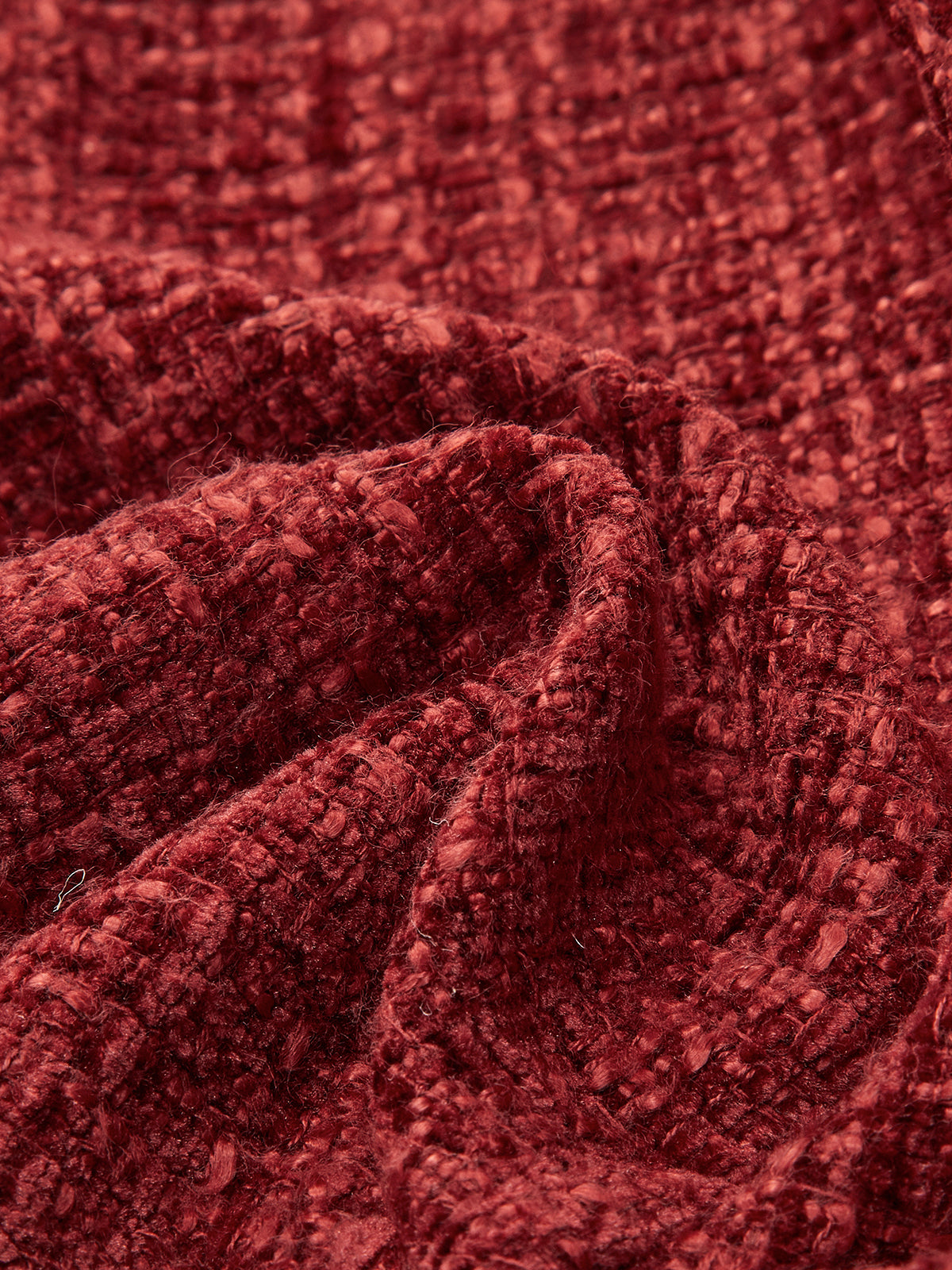 Button Down Slit Tweed Blazer-Chicvia