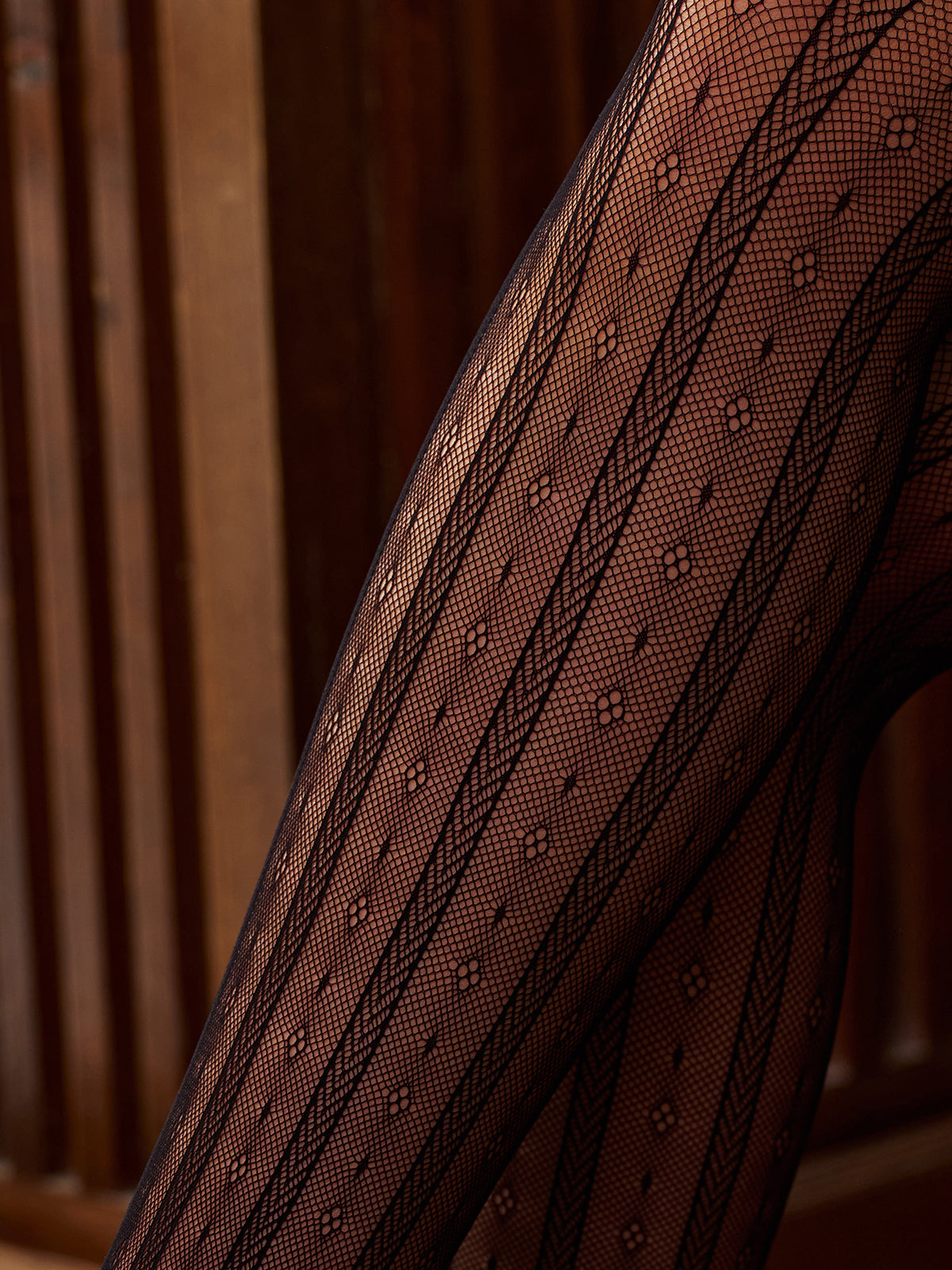 Hollow Floral Tights-Chicvia