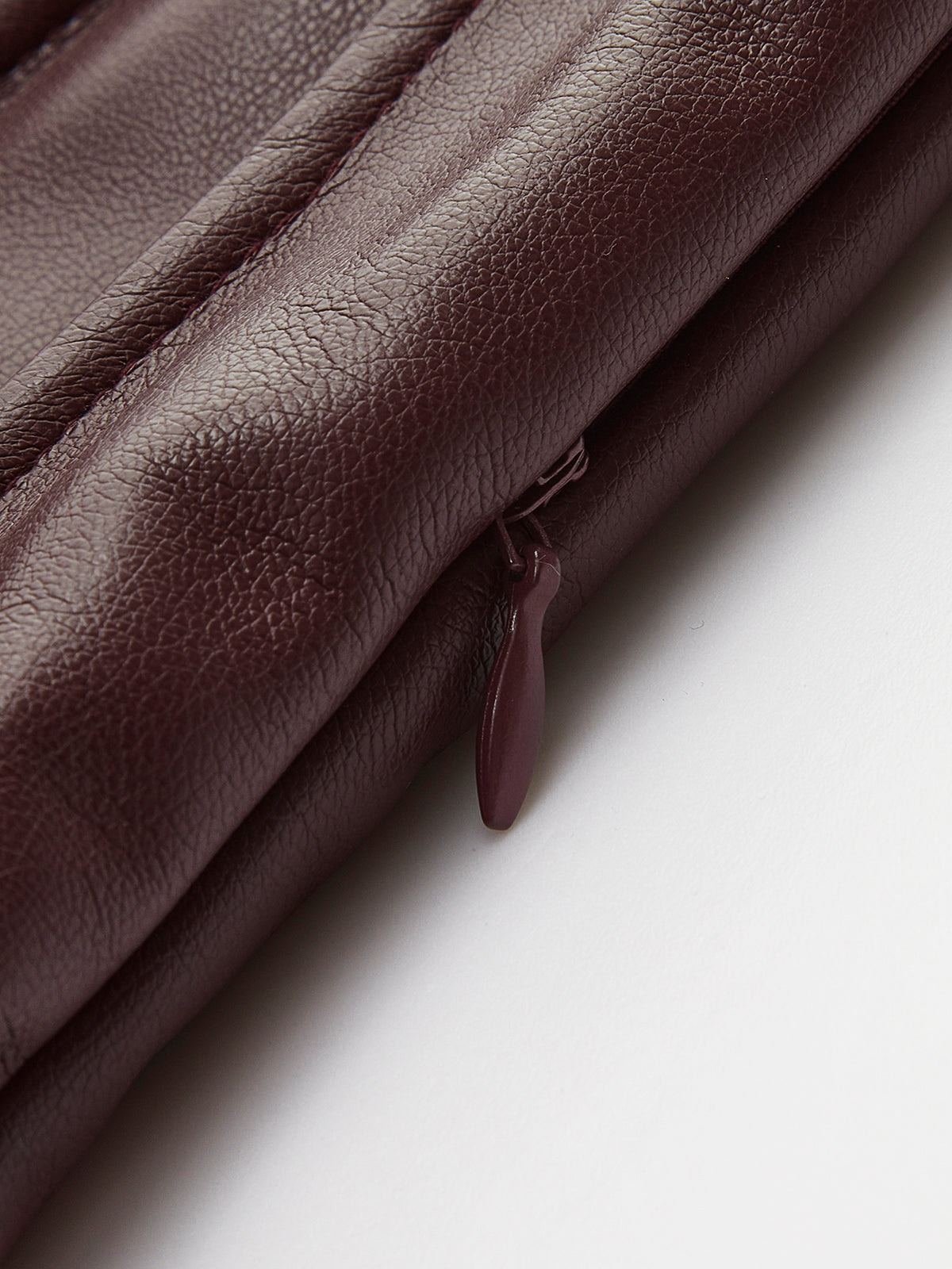 Faux Leather Pleated Midi Skirt-Chicvia