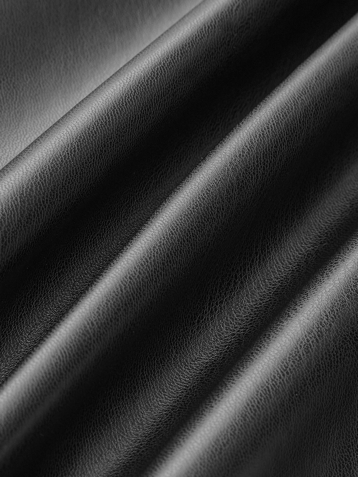 Faux Leather Sleeveless Belted Dress-Chicvia