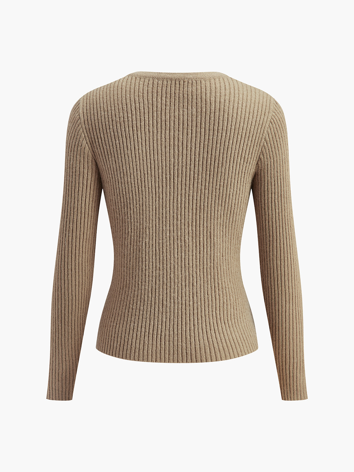 Button Down Split Cardigan-Chicvia