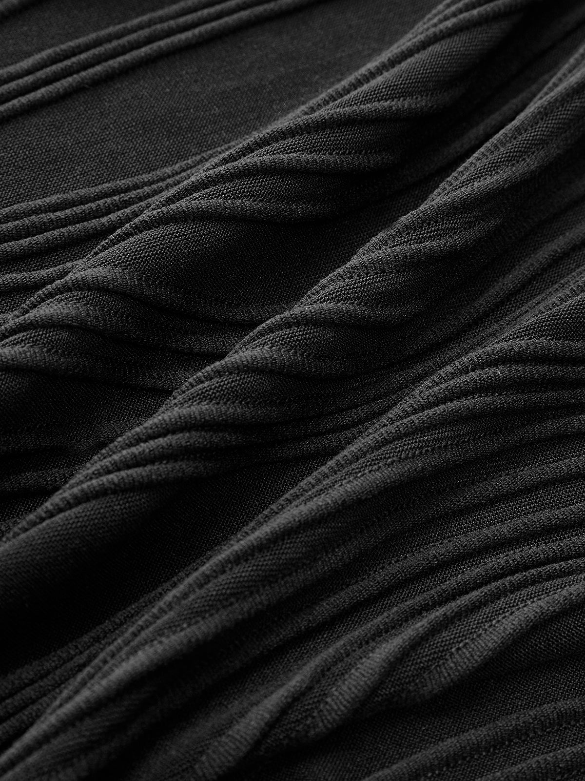 Pleated Halter Neck Dress-Chicvia