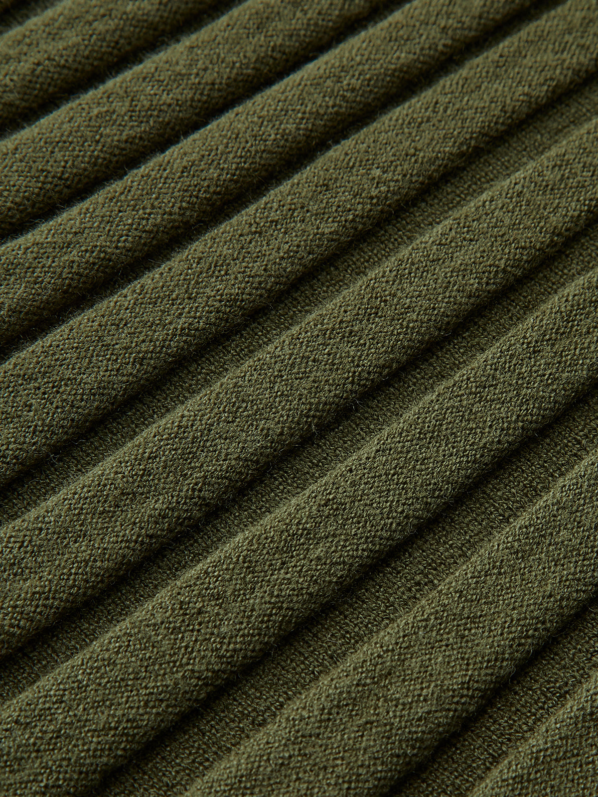 Lettuce Trim Pleated Sweater Skirt-Chicvia