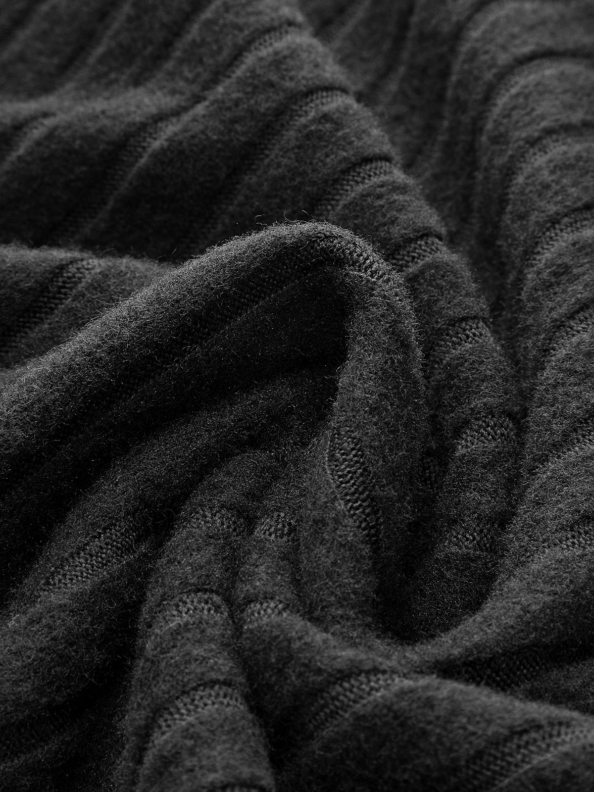 Mock Neck Ribbed Short Dress-Chicvia