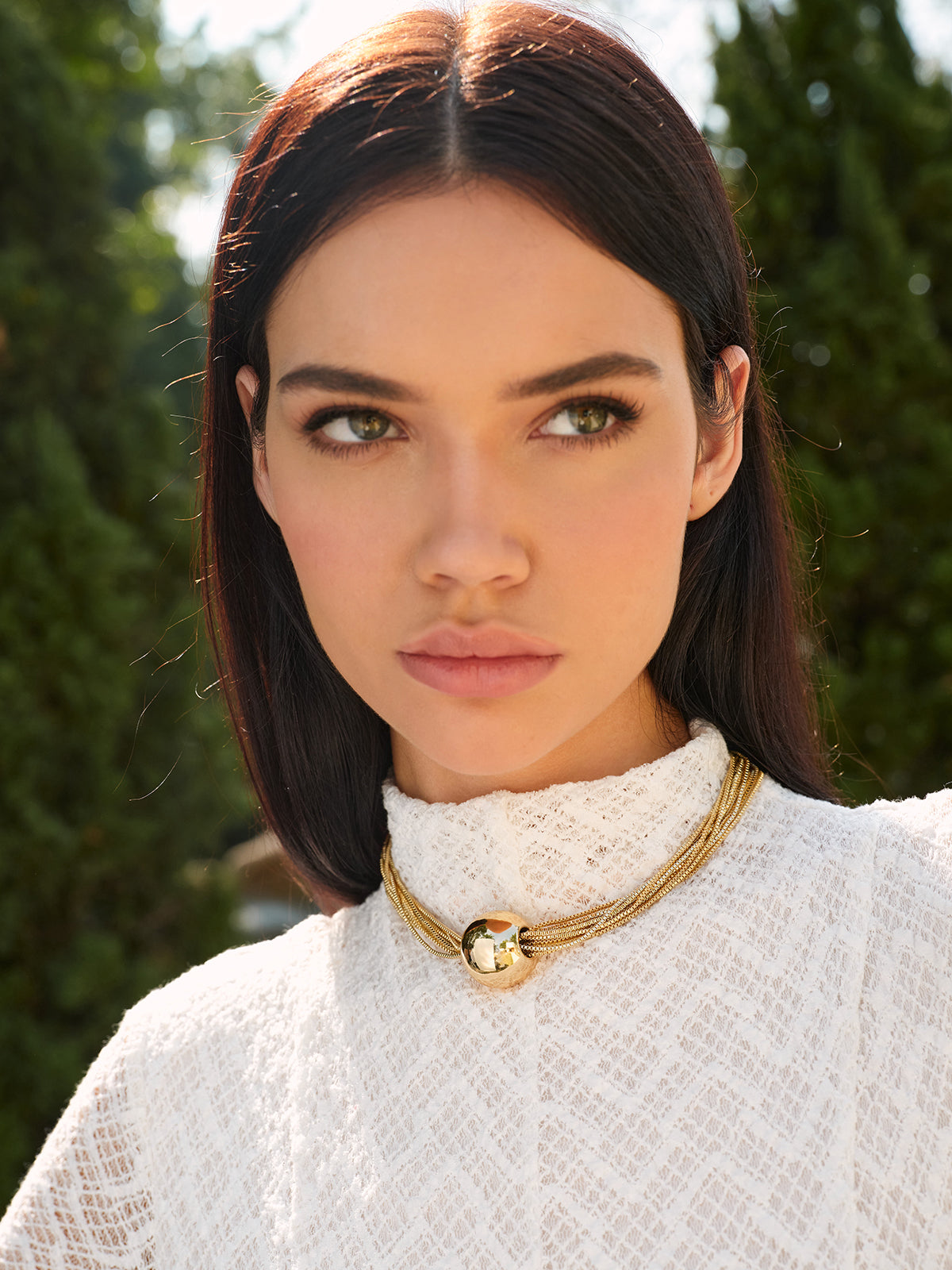 Multi-Chain Glossy Ball Choker-Chicvia