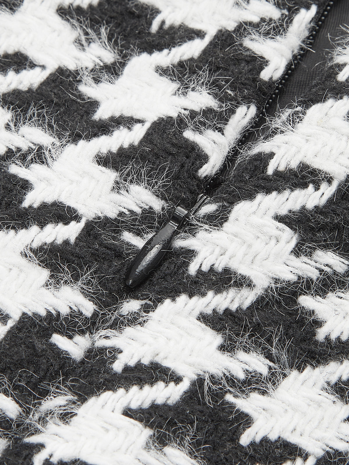 Plaid Tweed Mini Skirt-Chicvia