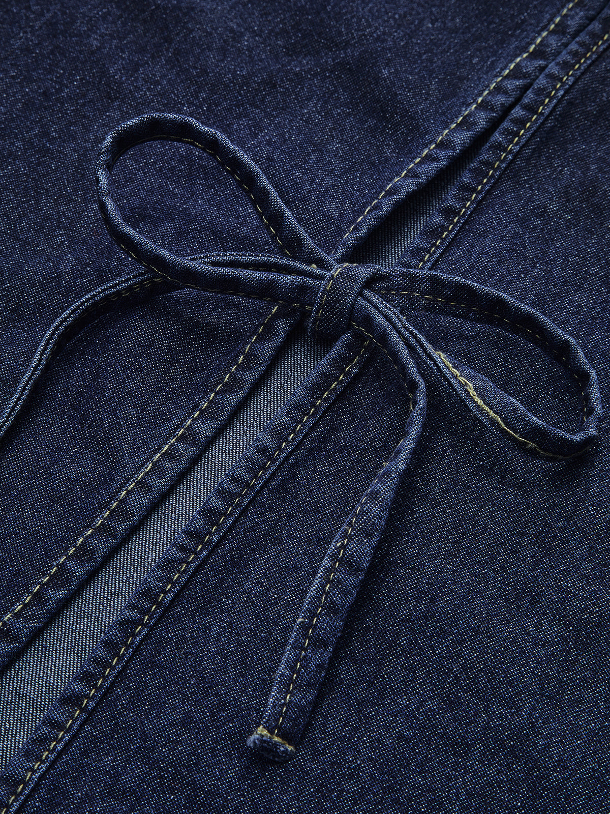 Denim Tie Front Shorts Set-Chicvia