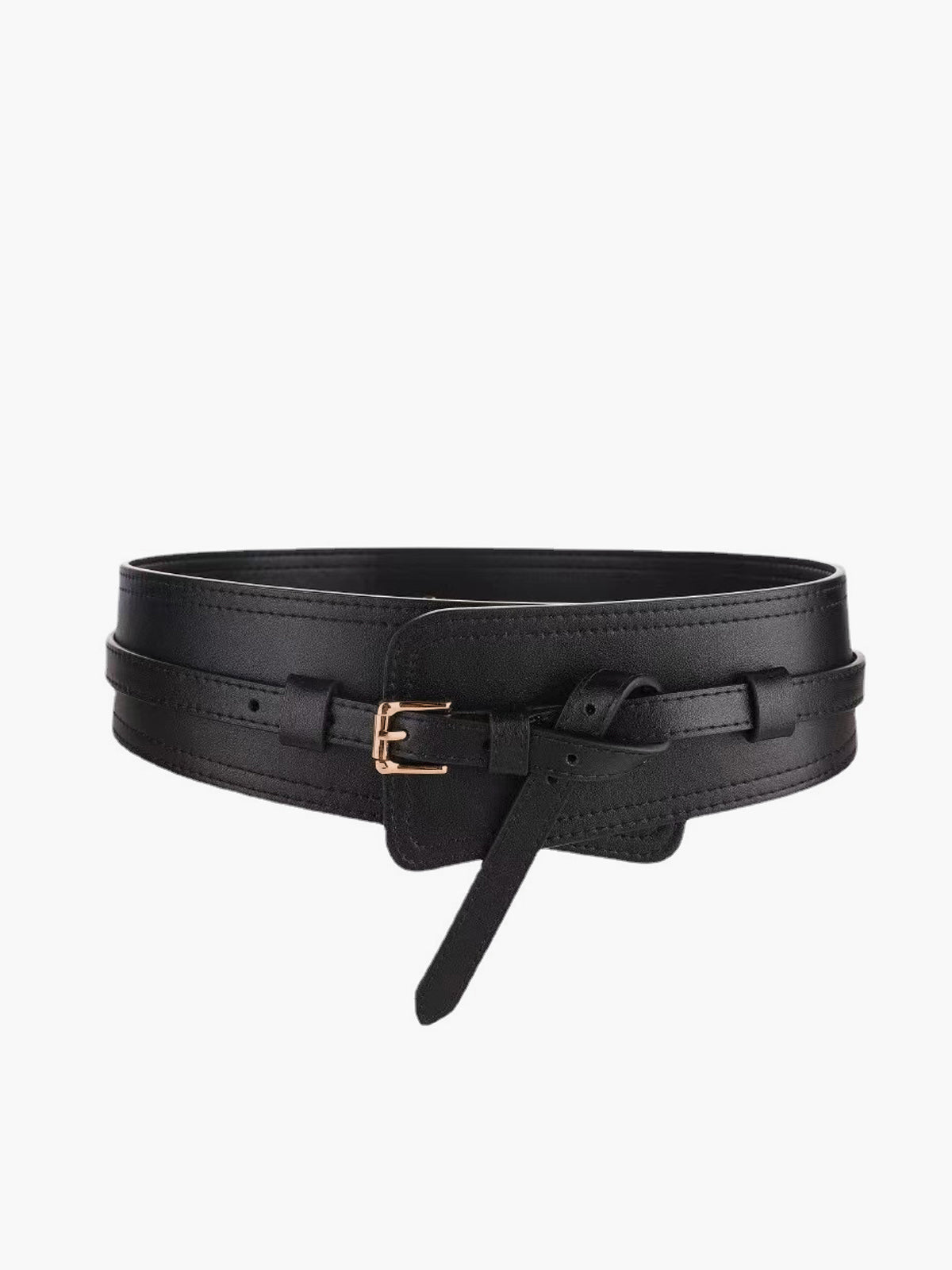 Oversized Two Way Cowhide Belt-Chicvia