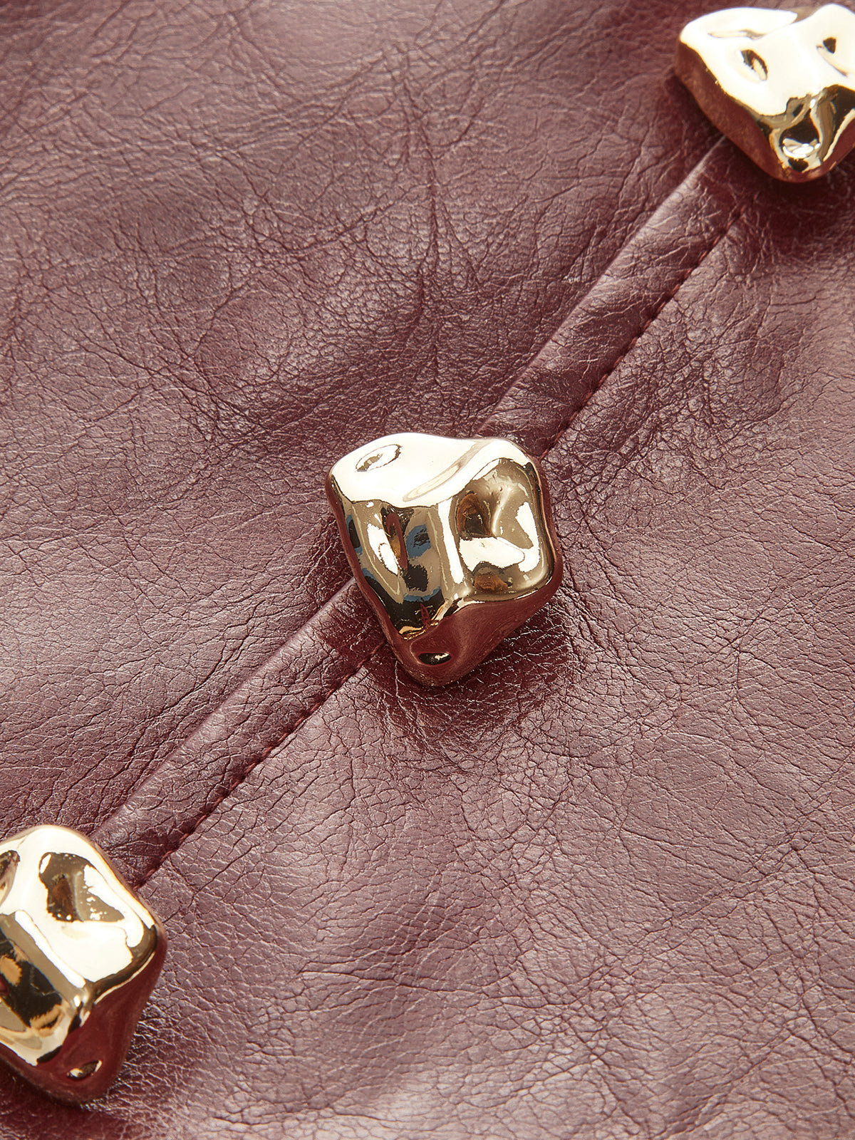 Faux Leather Pleated Panel Mini Skirt-Chicvia