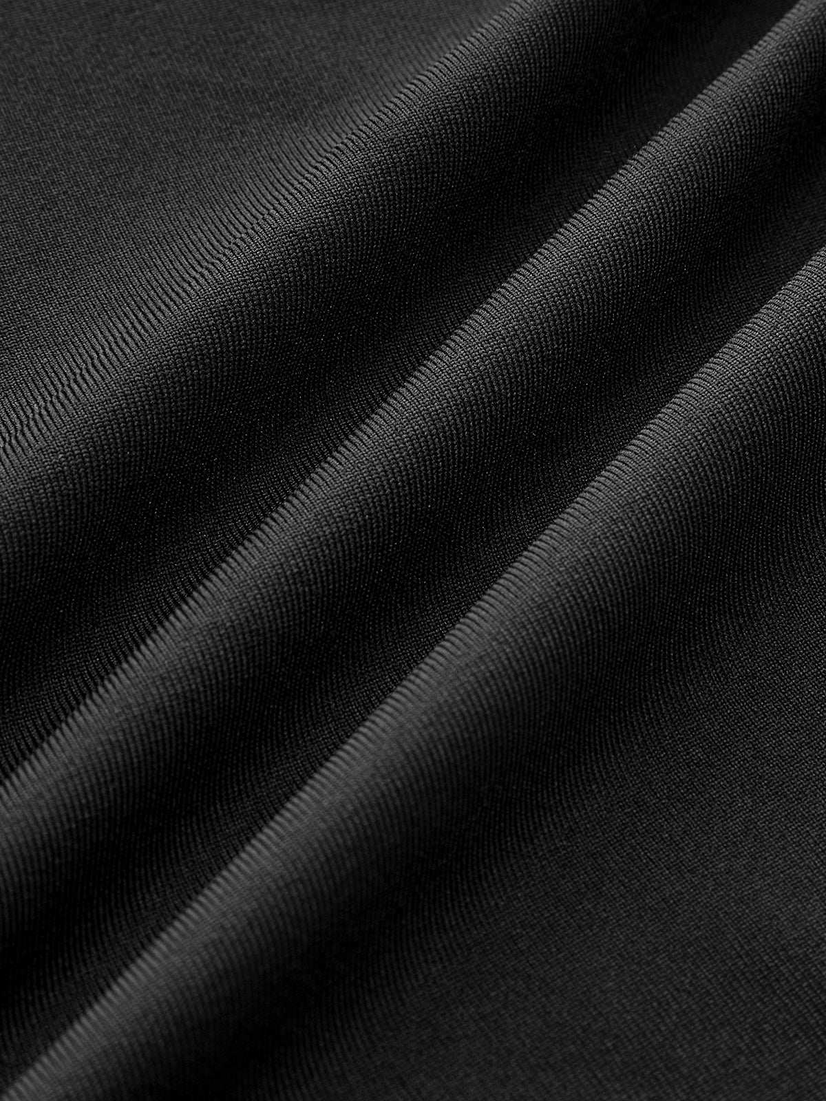 Lace Trim V-Neck T-Shirt-Chicvia