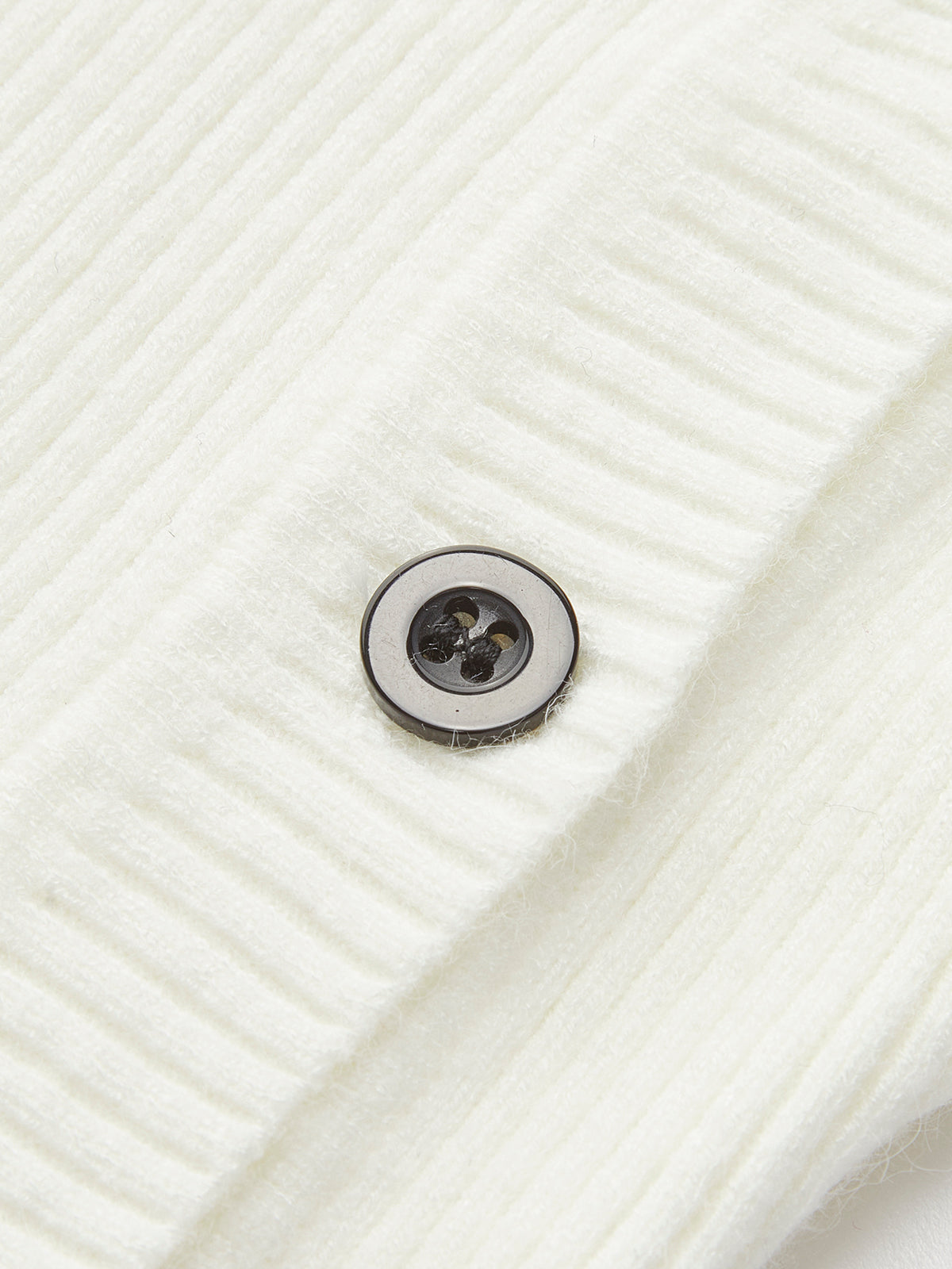 Plain Asymmetrical Breasted Sweater-Chicvia