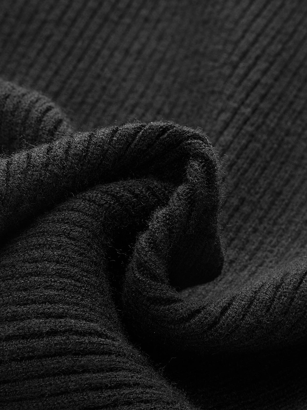 Geometric-Button Ribbed Knit Top-Chicvia