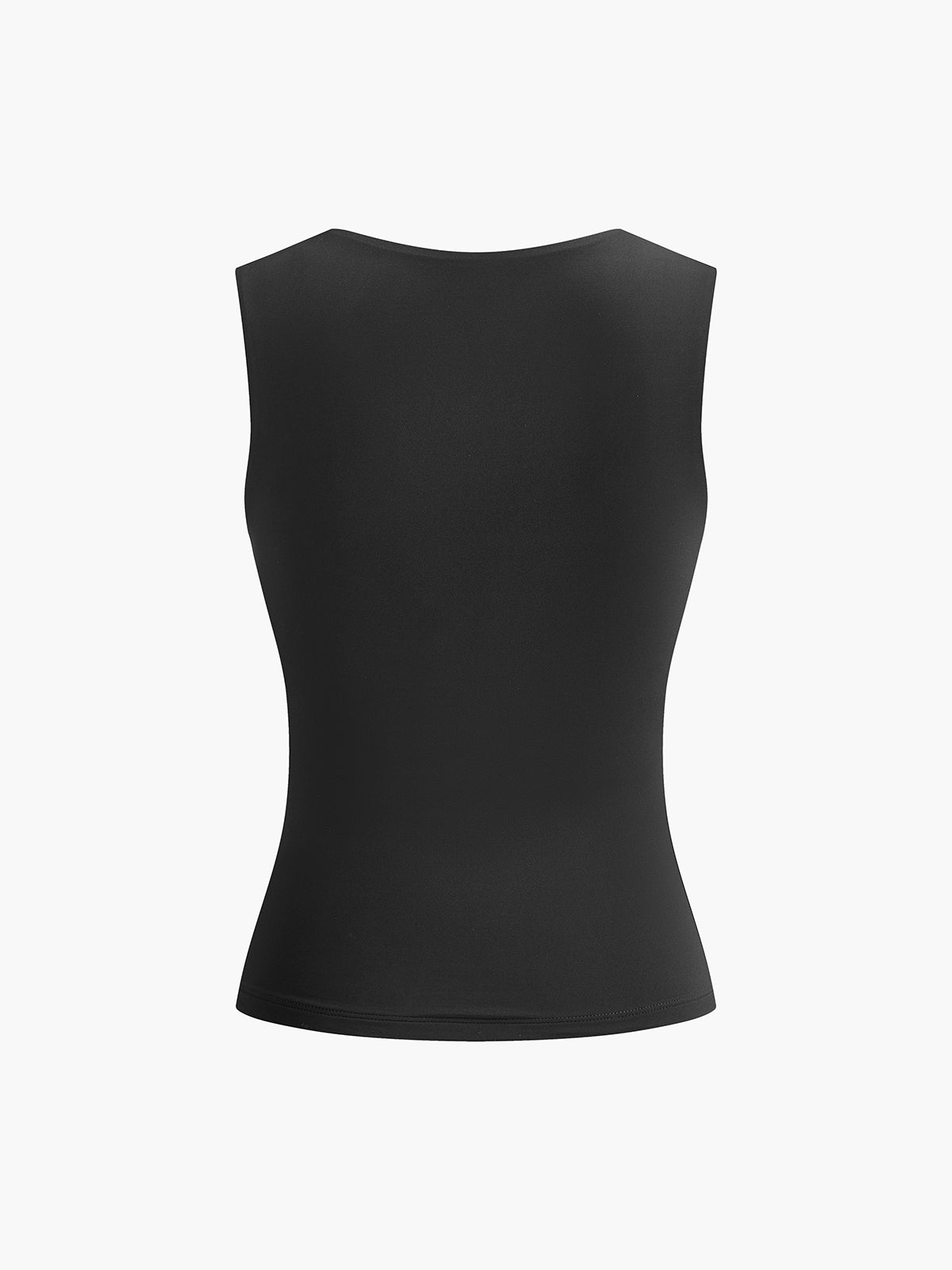 Casual Plain Strappy Top-Chicvia