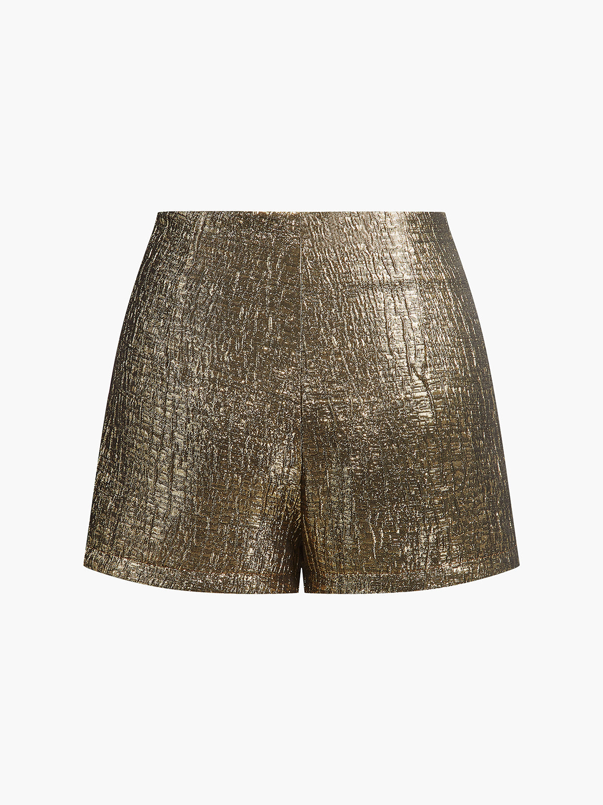 Mid-Waist Purl Shorts-Chicvia