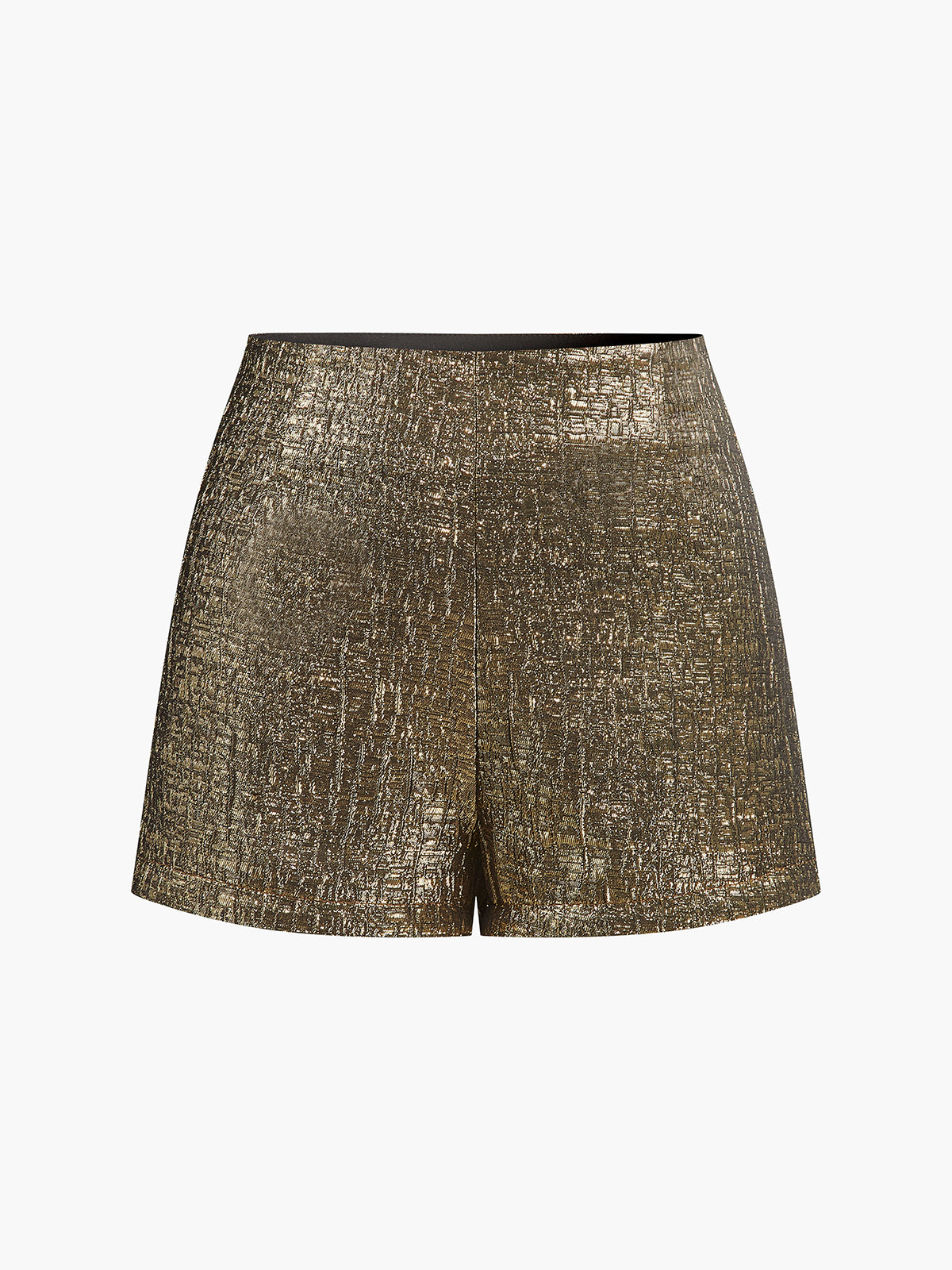 Mid-Waist Purl Shorts-Chicvia
