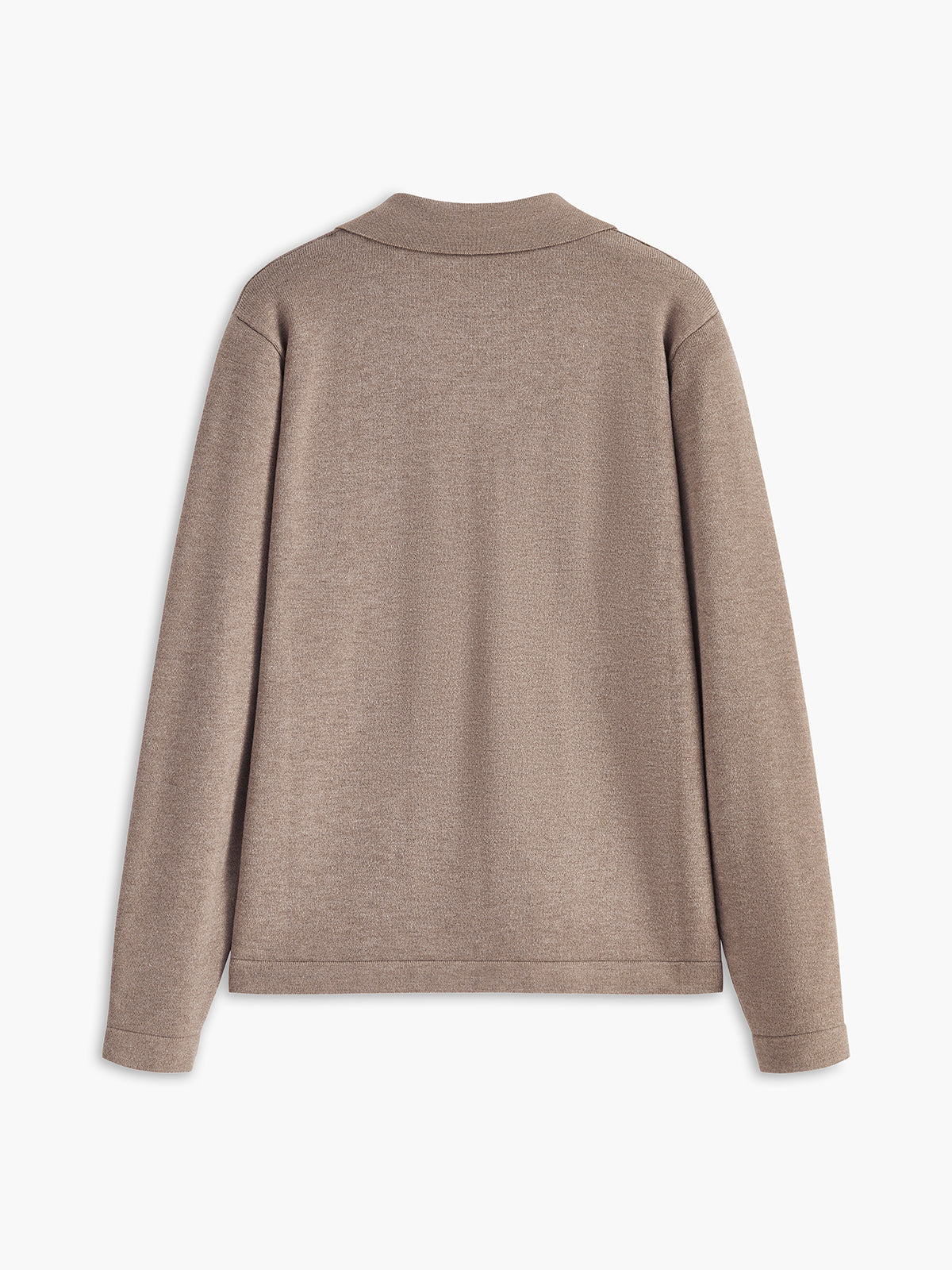 Leisure Collared Pullover Sweater-Chicvia