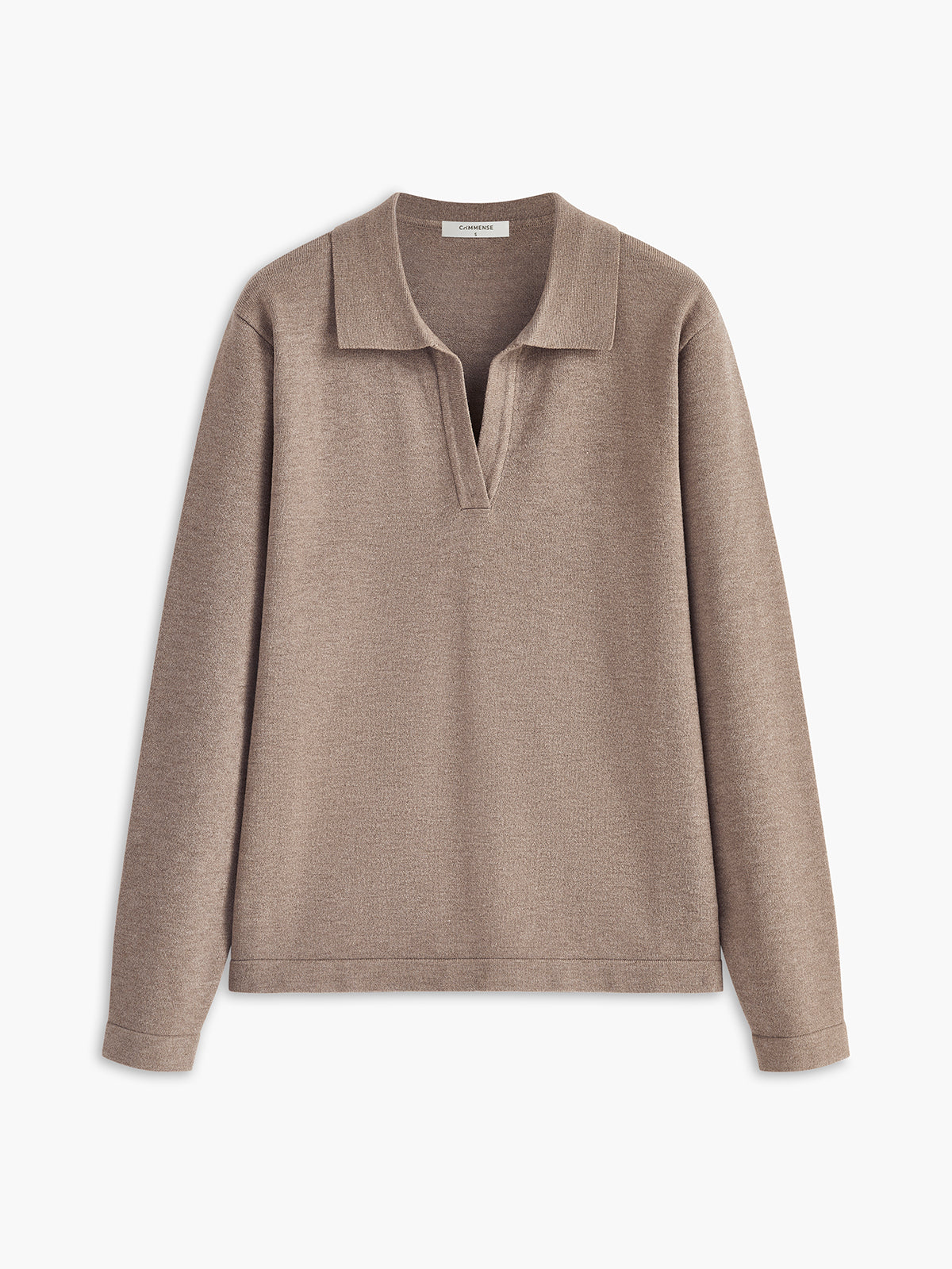 Leisure Collared Pullover Sweater-Chicvia