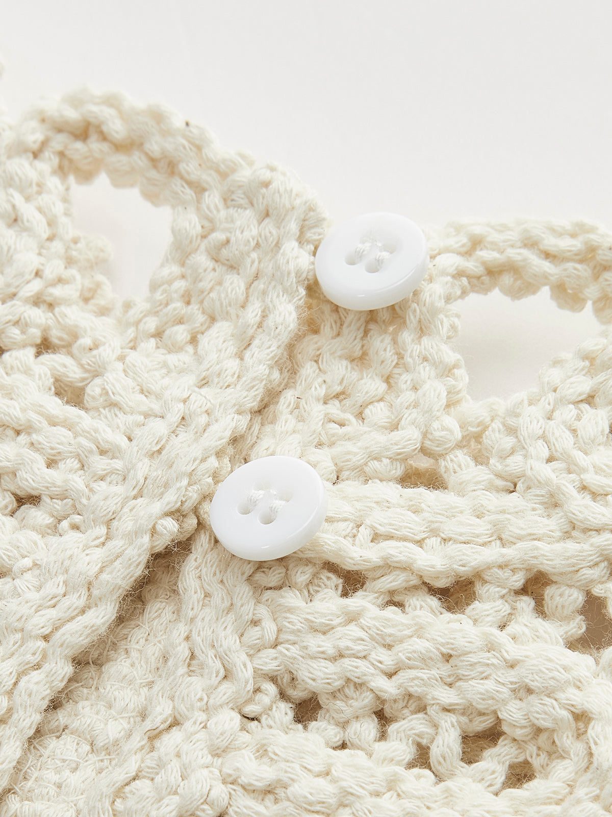 Floral Crochet Hollow Out Sweater Vest-Chicvia