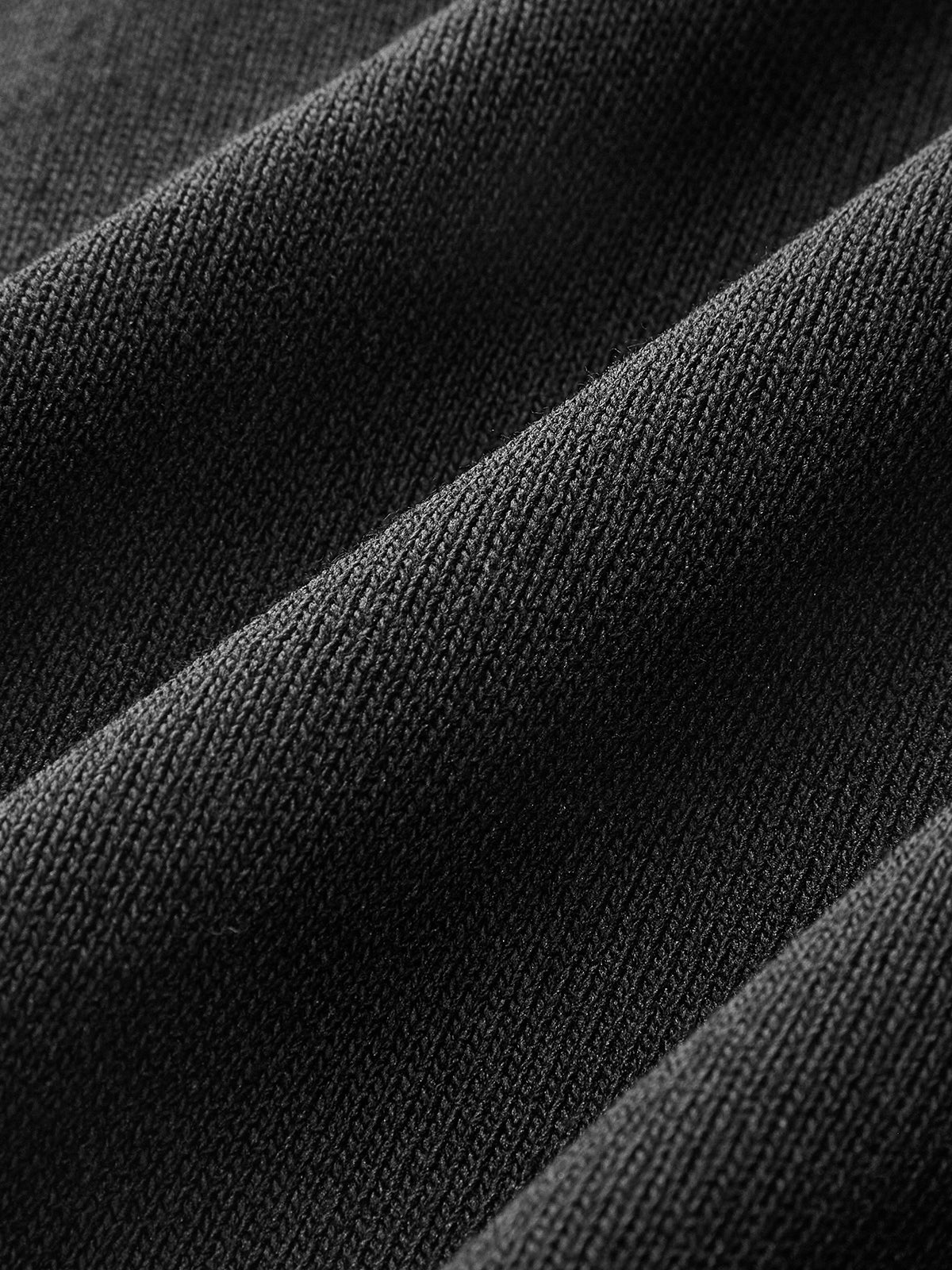 Denim Collar Ribbed Knit Top-Chicvia