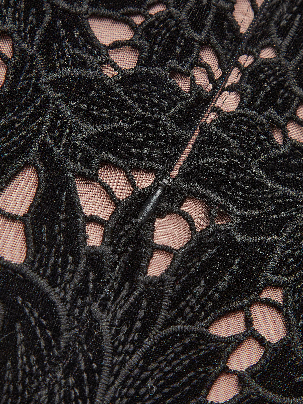 Floral Jacquard  Bow Straps Dress-Chicvia