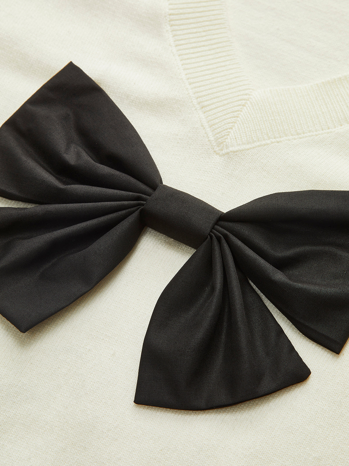 Double Bow Detail Blouse-Chicvia