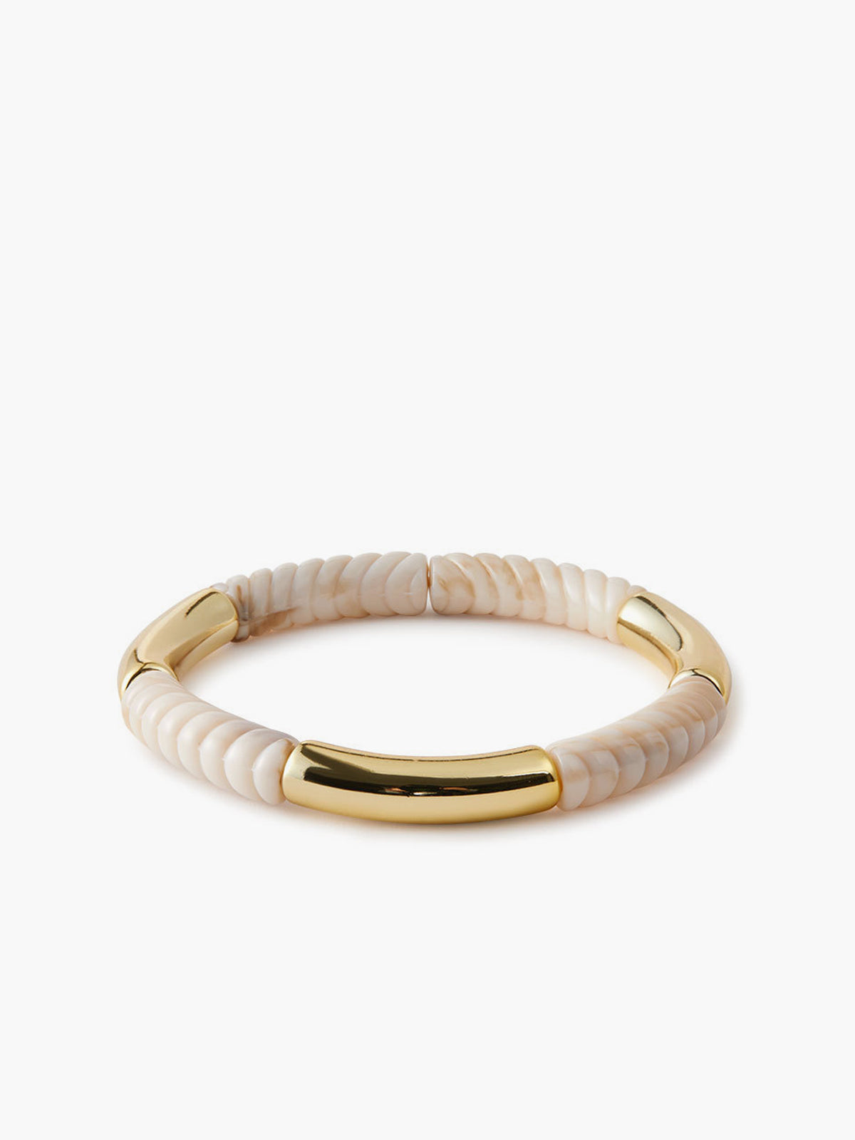 Golden Shell Accent Bracelet-Chicvia