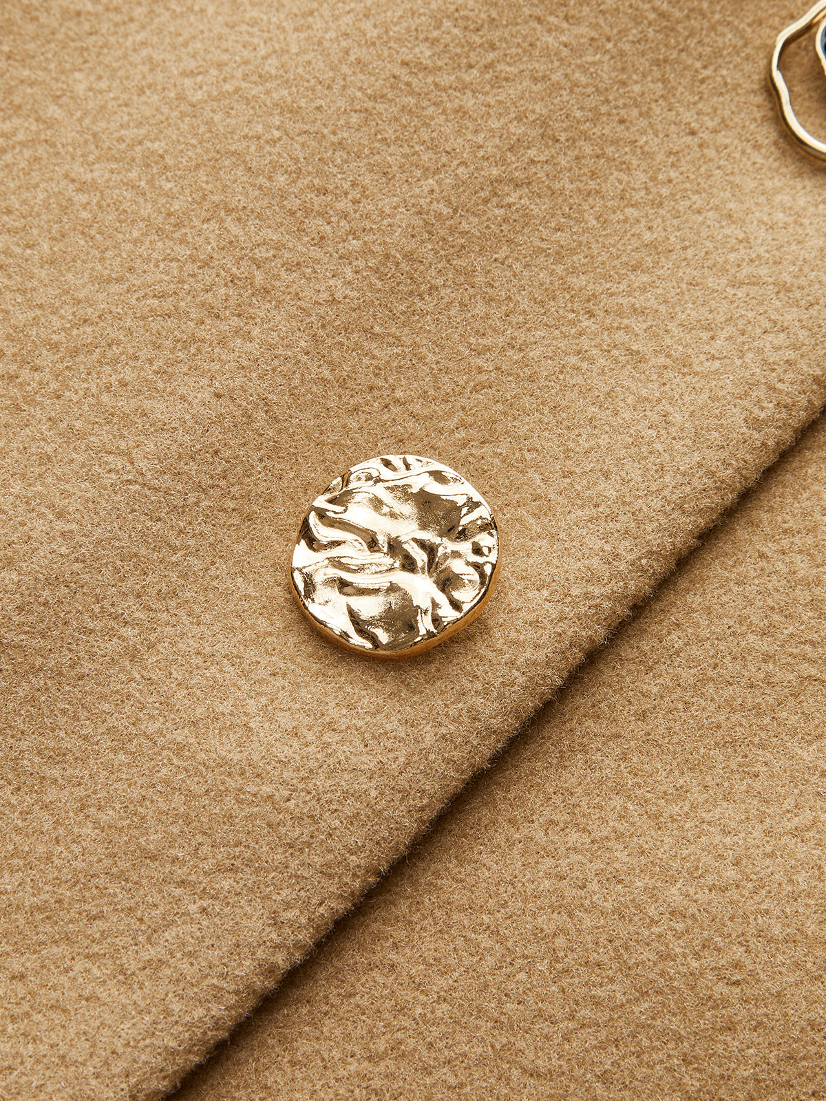 High-Waist Metal-Decor Zipper Skirt-Chicvia