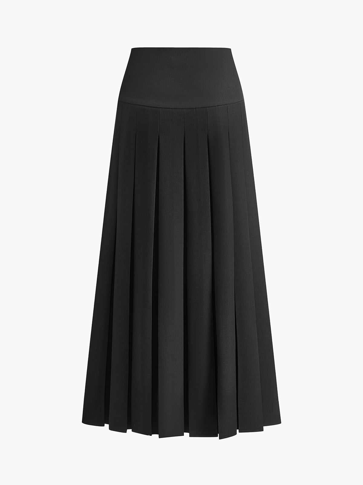 Pleated Split Skirt-Chicvia