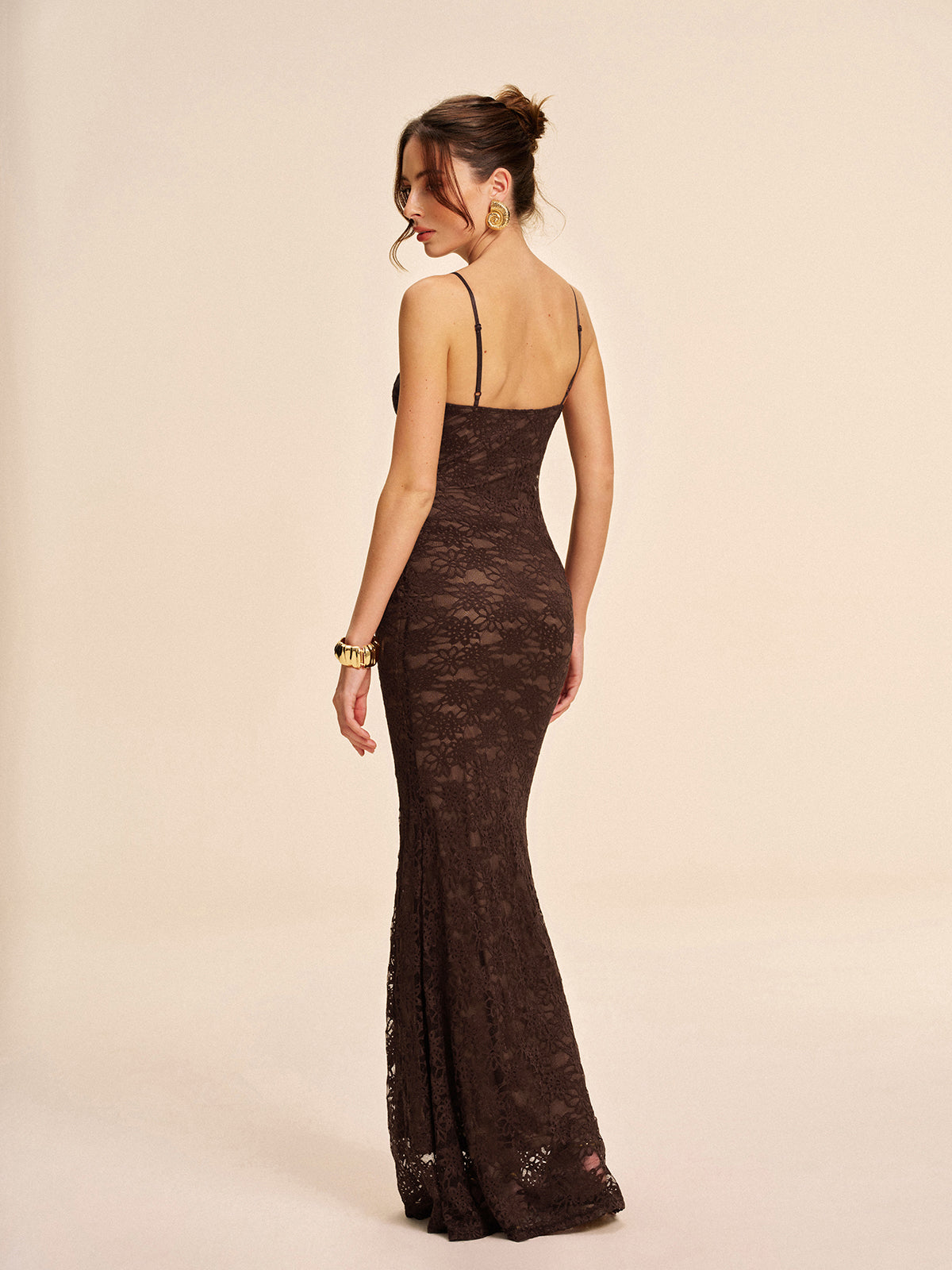 Elegant Lace Cami Dress-Chicvia