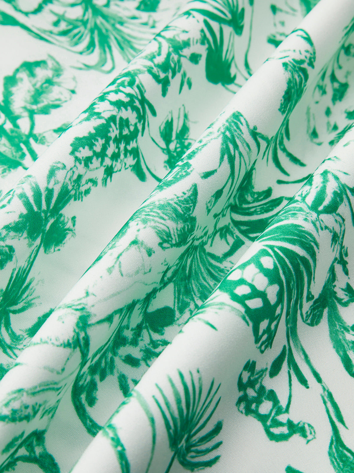 Contrast Binding Tie-Strap Floral Dress-Chicvia