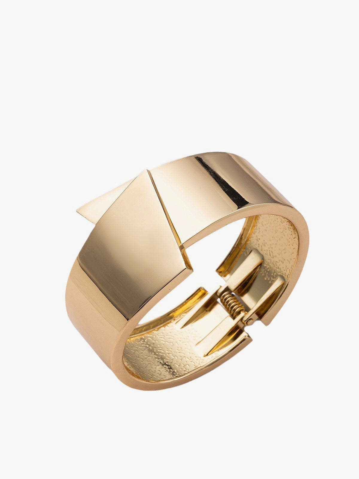 Geometric Metal Cuff Bracelet-Chicvia