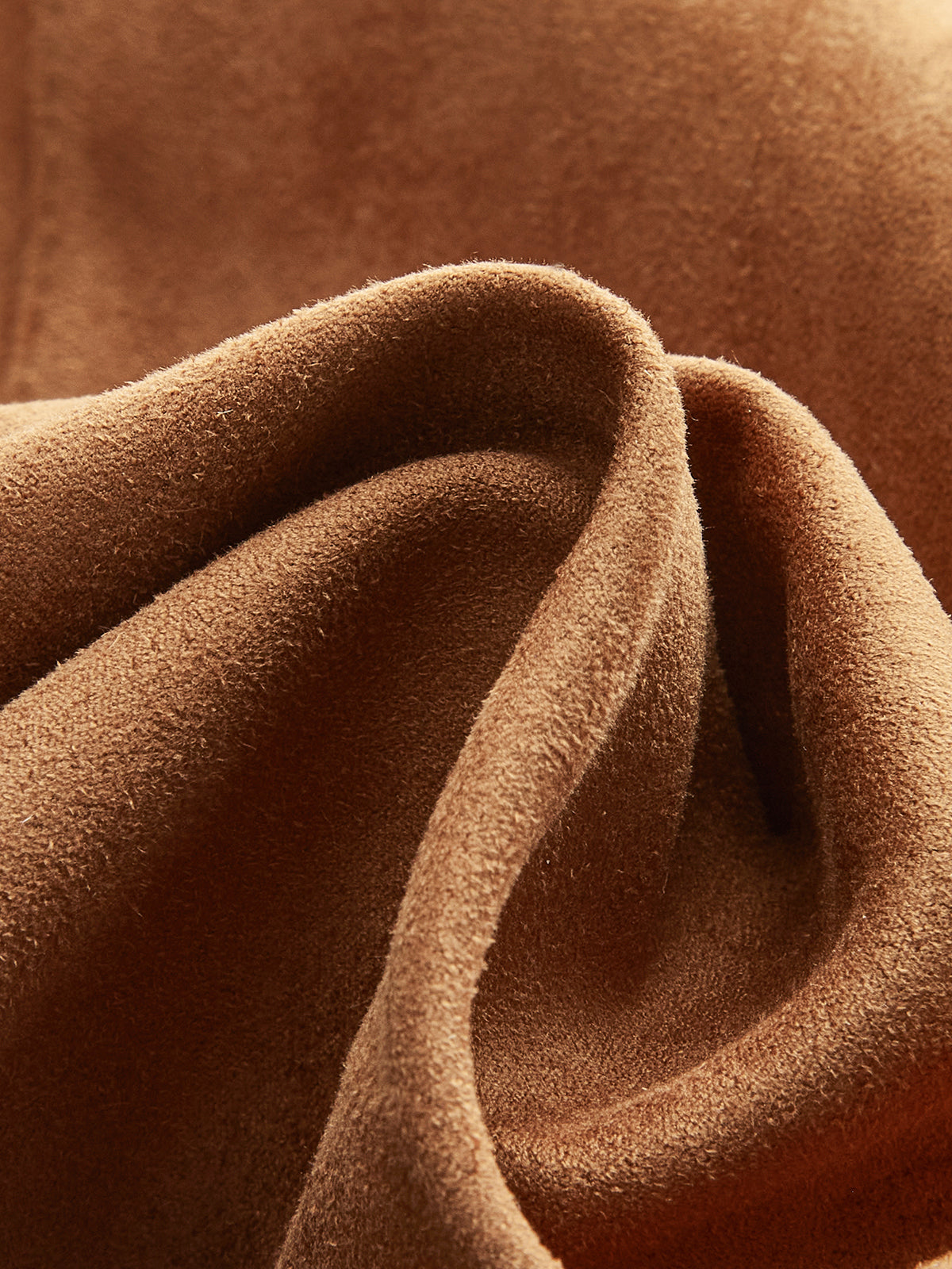 Minimalist Suede Effect Mini Skirt-Chicvia