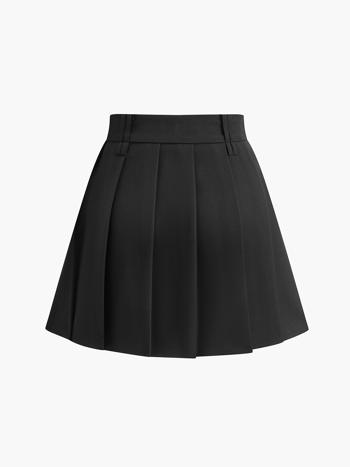 Pleated Mini Skirt Without Belt-Chicvia