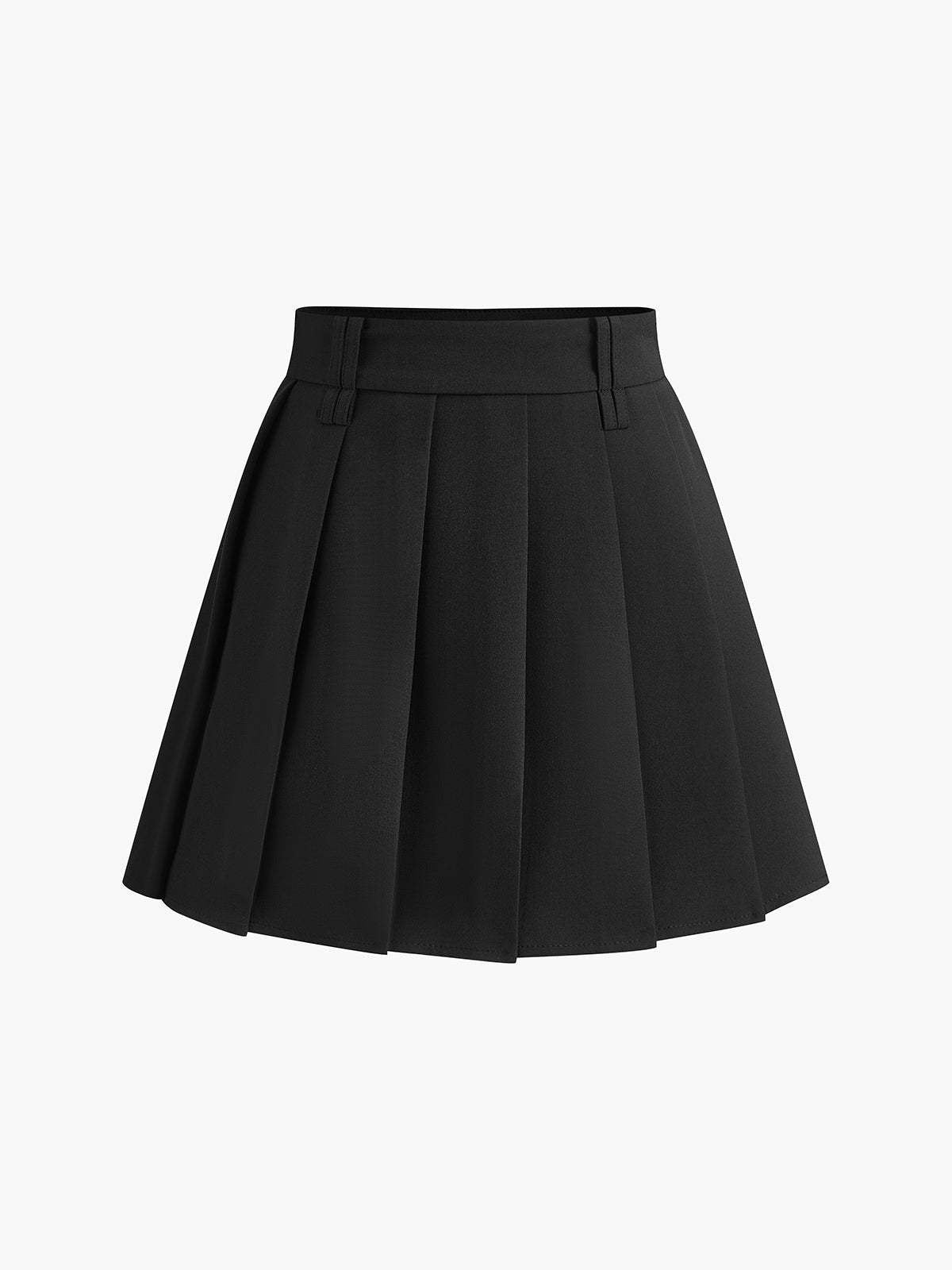 Pleated Mini Skirt Without Belt-Chicvia