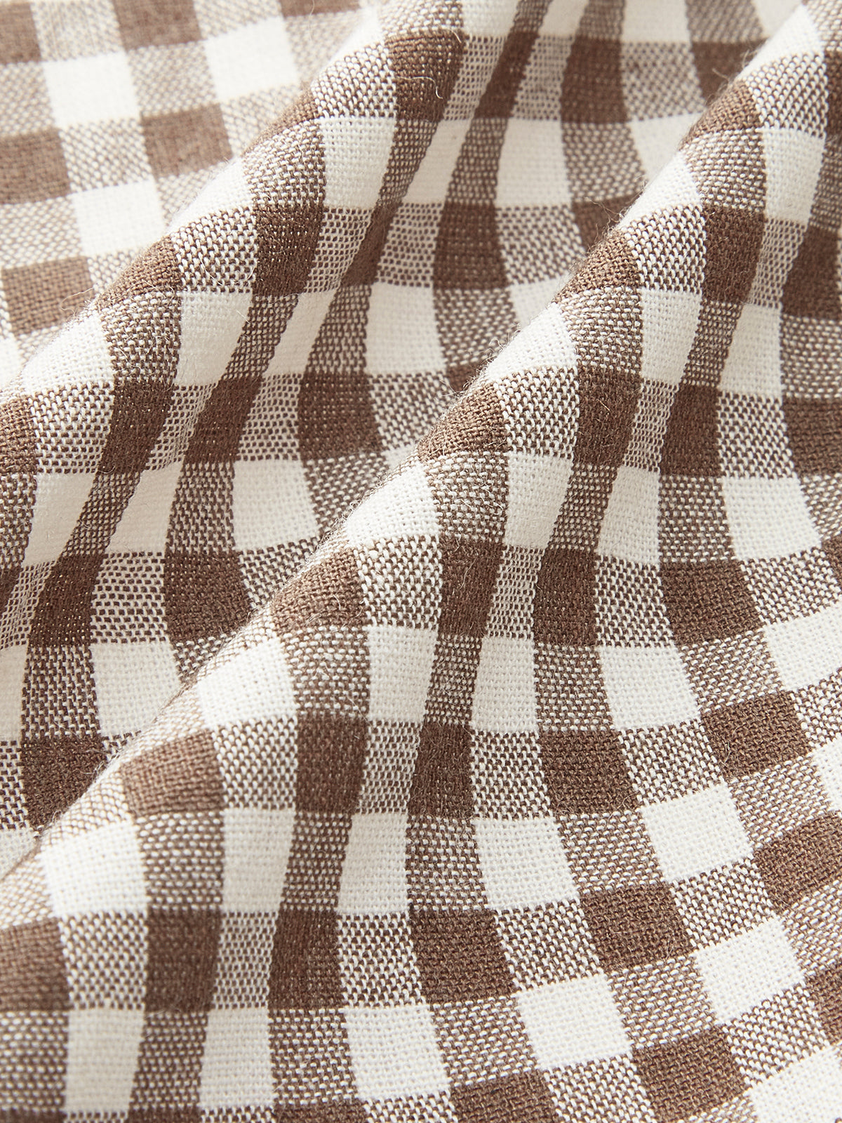 Gingham Tie-Front Peplum Top-Chicvia