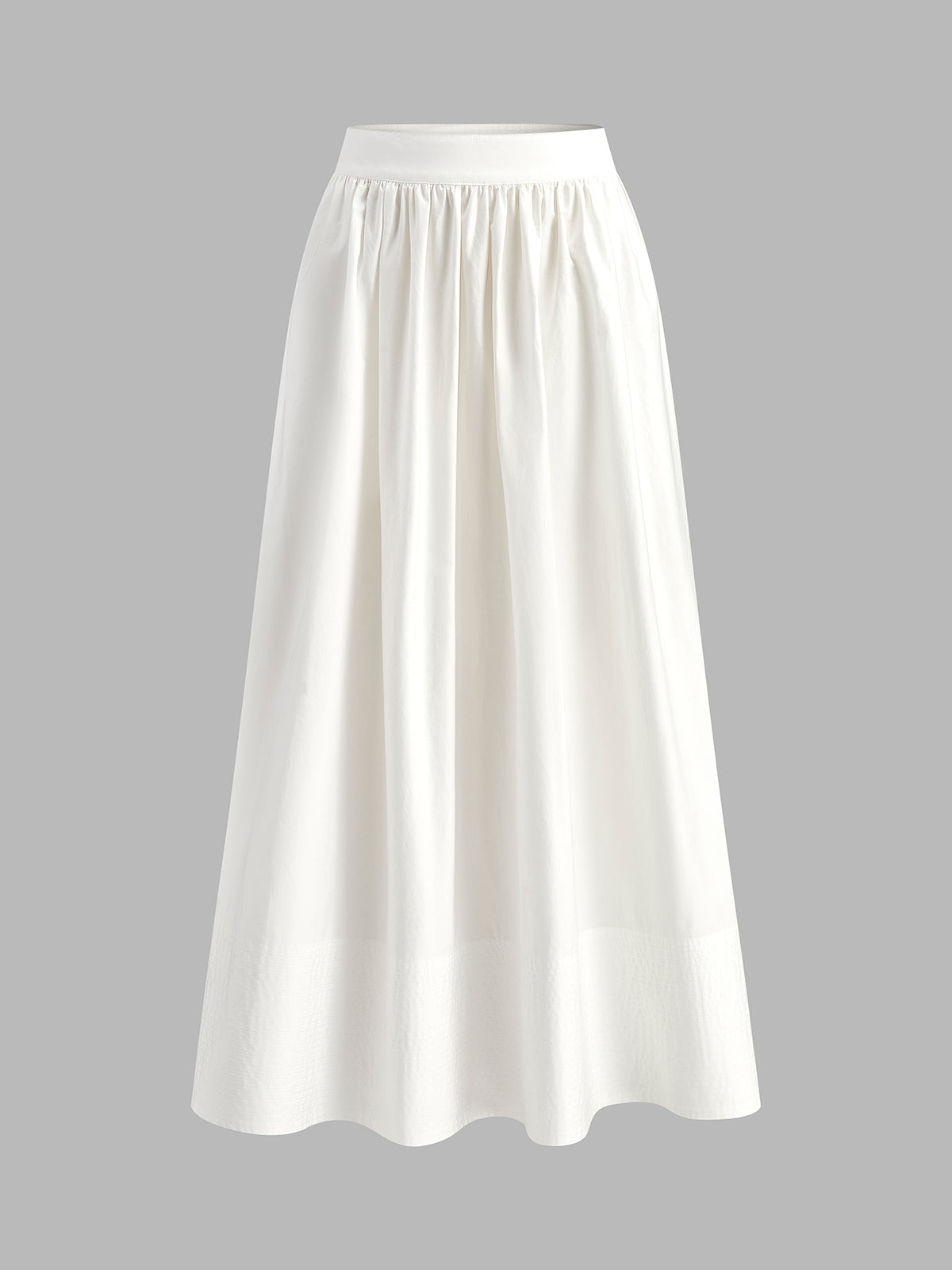 High-Waist Flared Skirt-Chicvia