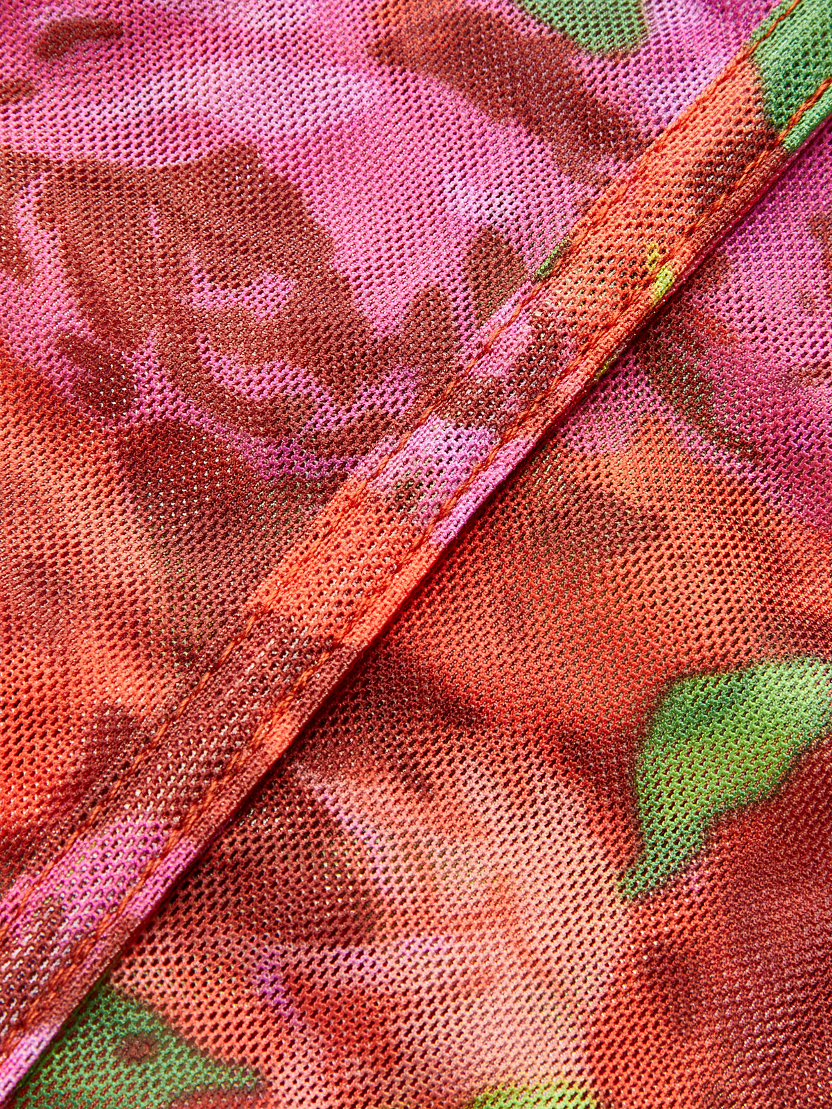 Floral Mesh Corset Top-Chicvia