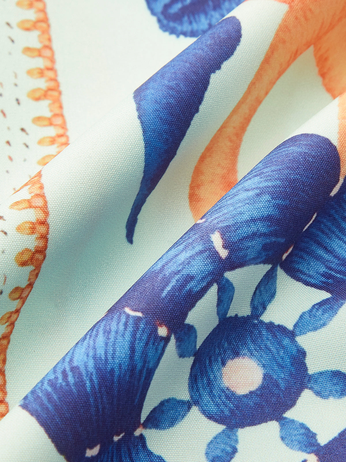 Floral Print Tie-Waist Jumpsuit-Chicvia