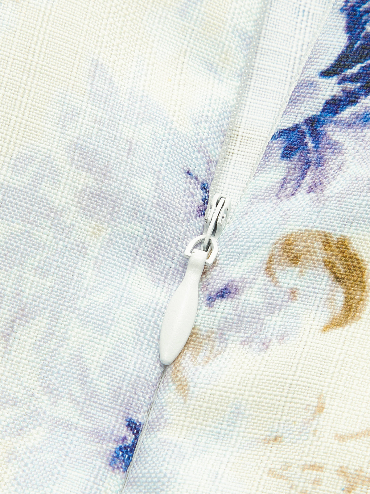 Floral Print Puffed Sleeve Dress With Belt-Chicvia