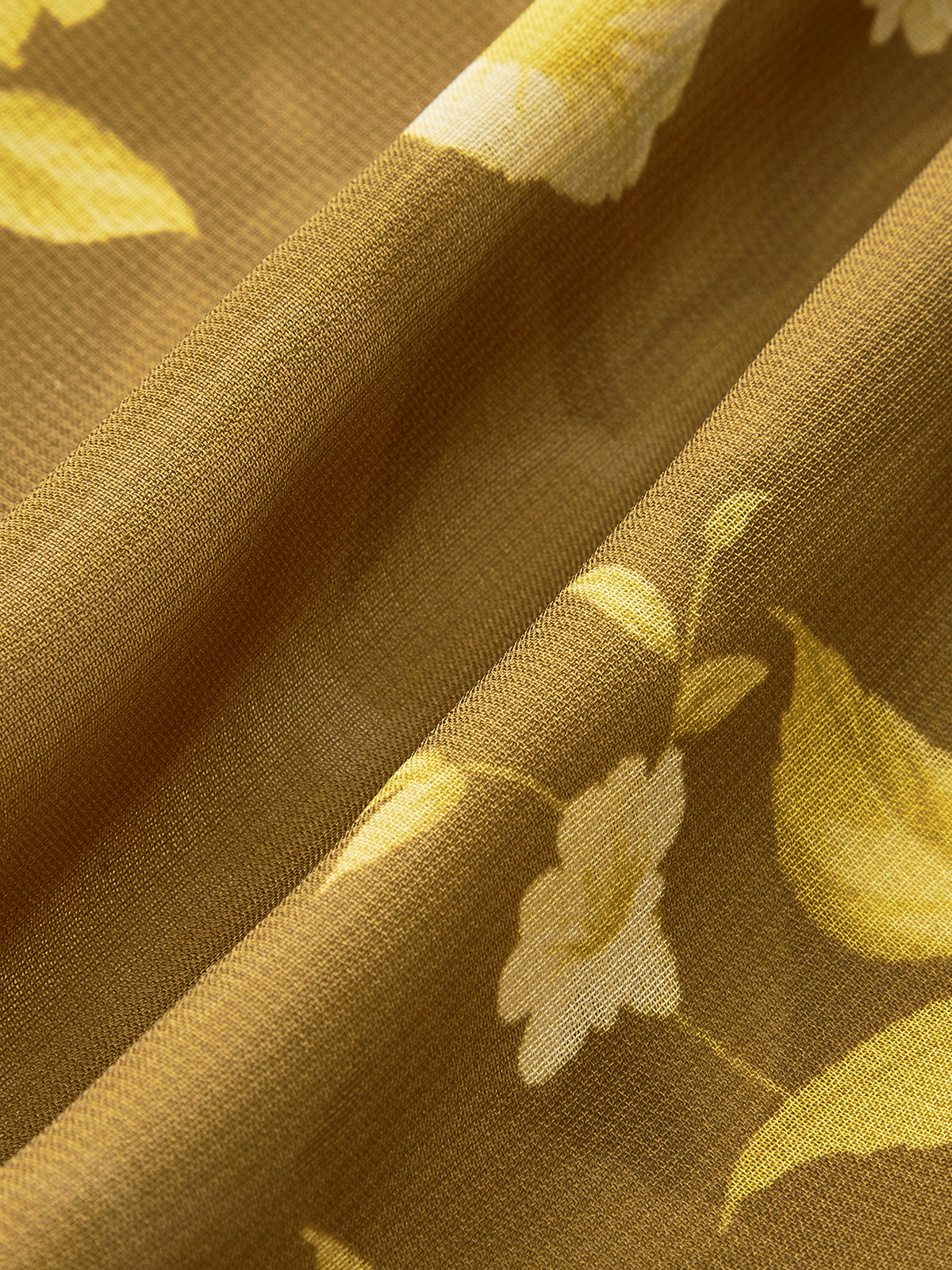 Floral Ruffle Hem Back Tie Cami Dres-Chicvia